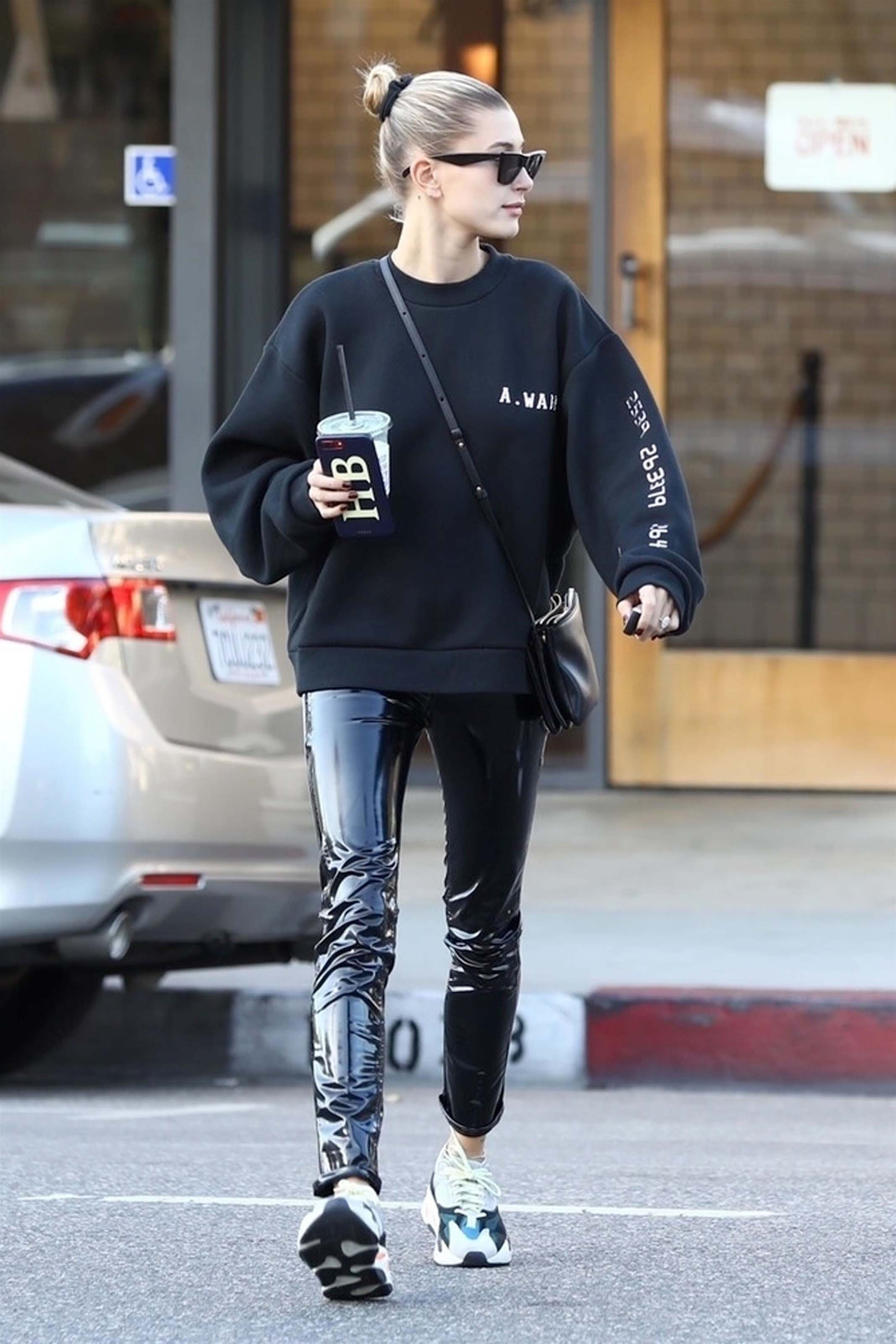 Hailey Baldwin is seen in Los Angeles