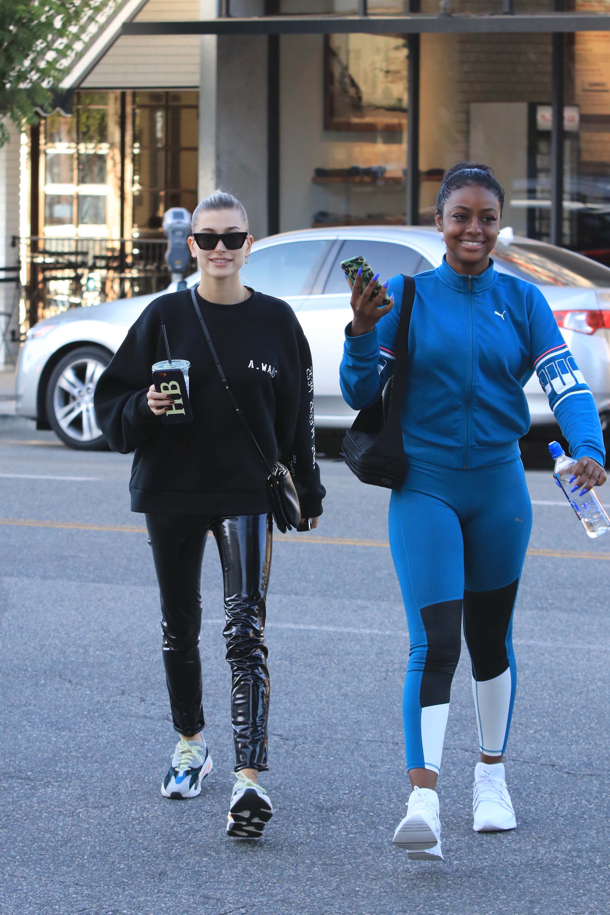 Hailey Baldwin is seen in Los Angeles