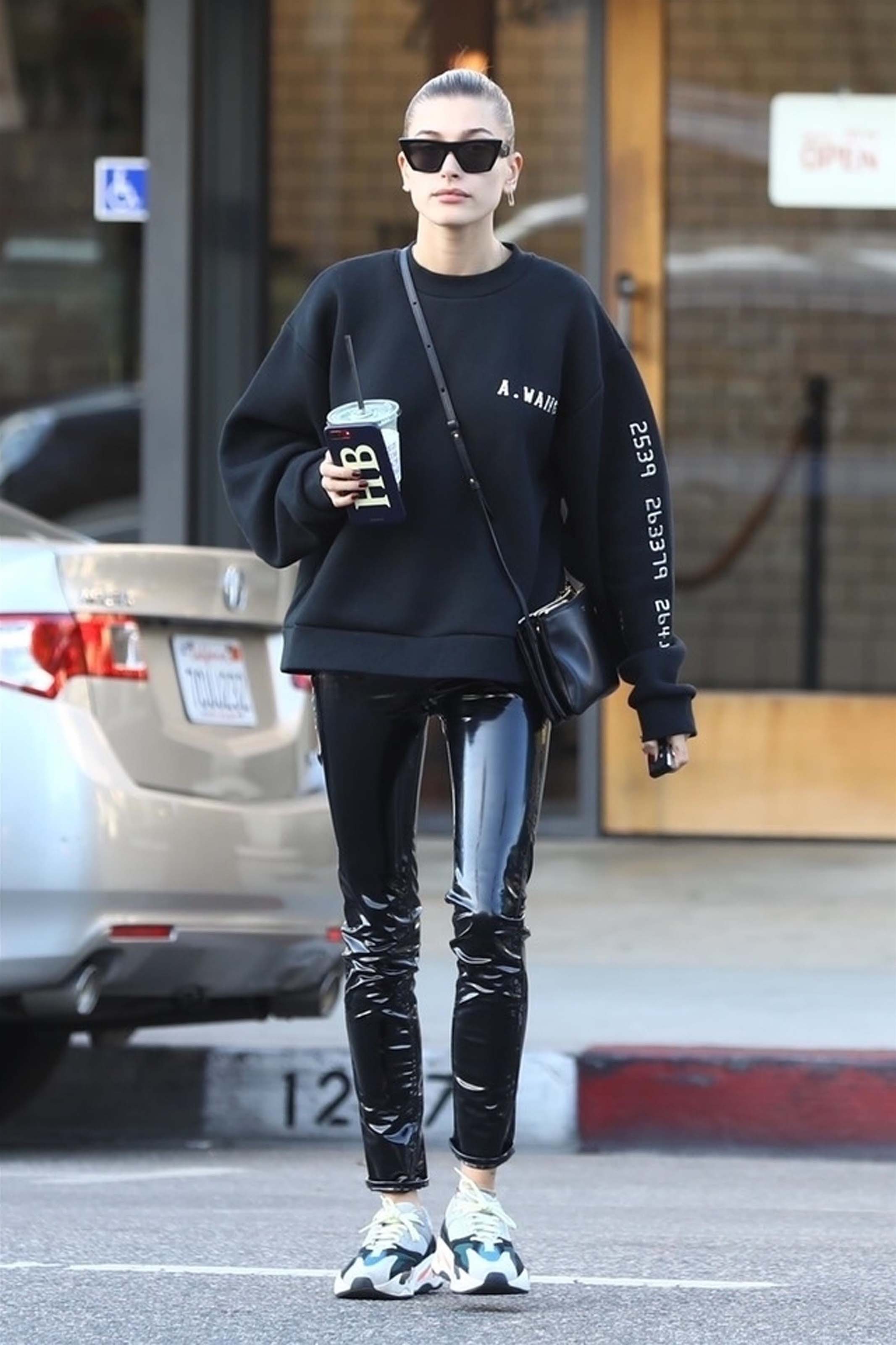 Hailey Baldwin is seen in Los Angeles