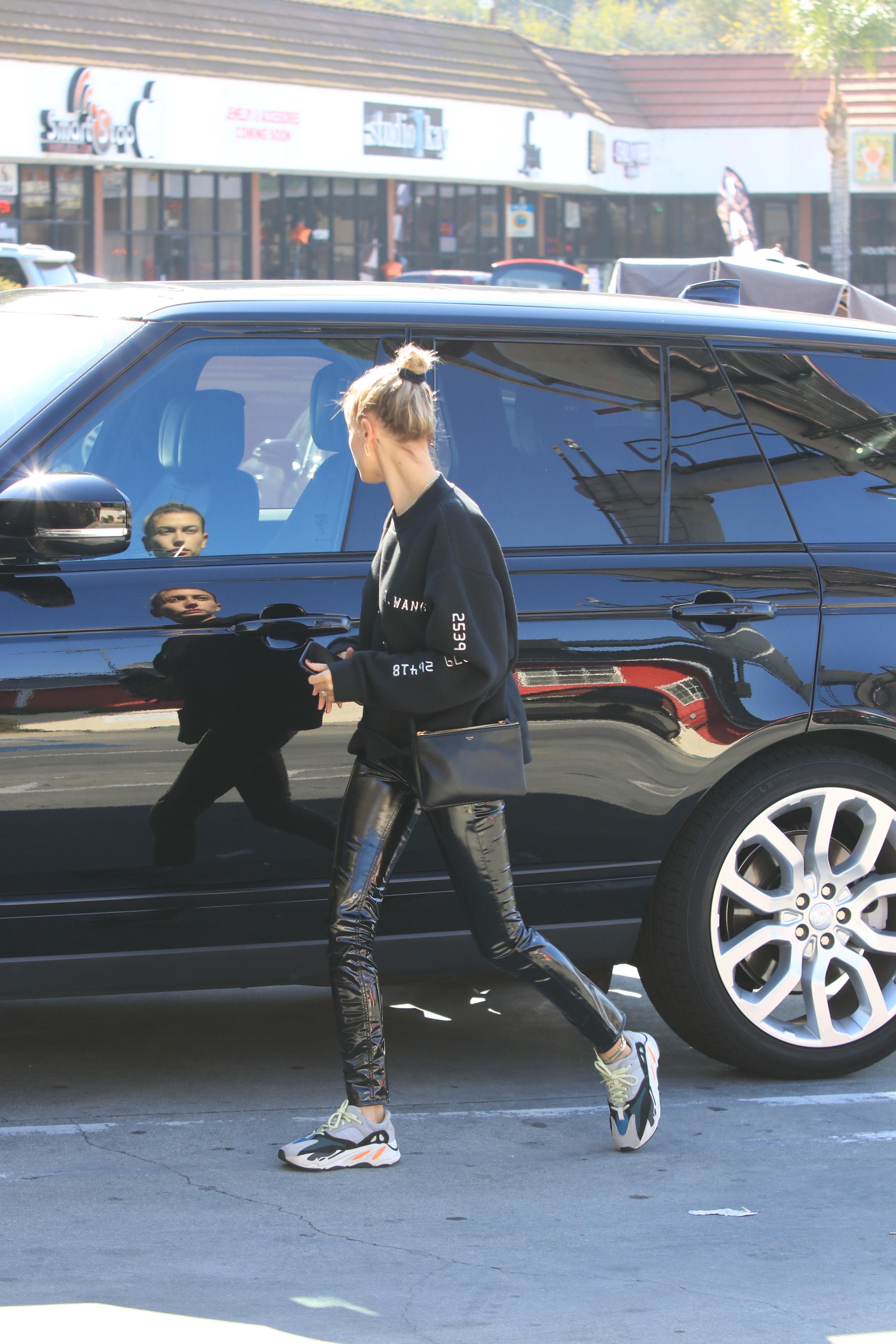 Hailey Baldwin is seen in Los Angeles