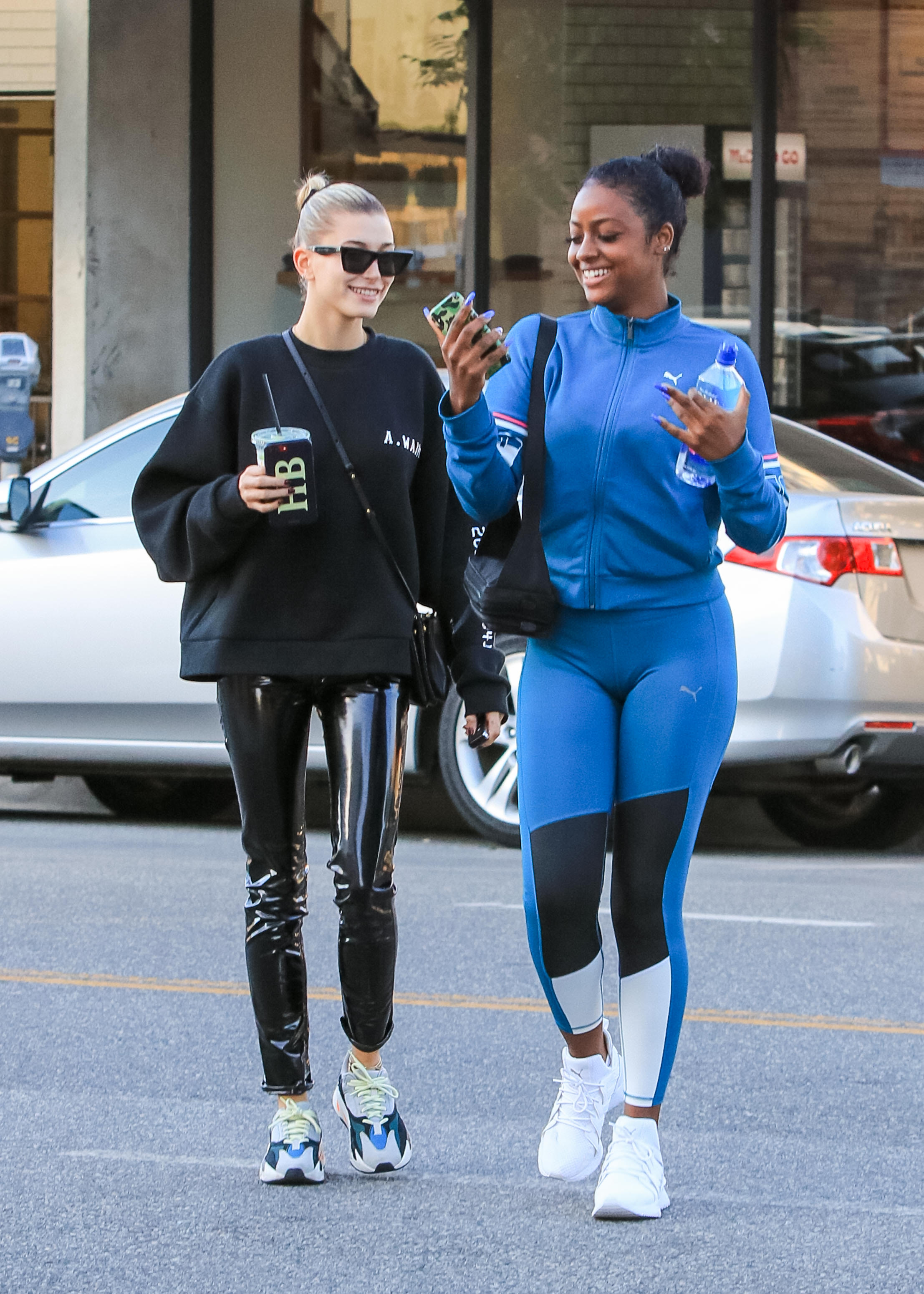 Hailey Baldwin is seen in Los Angeles