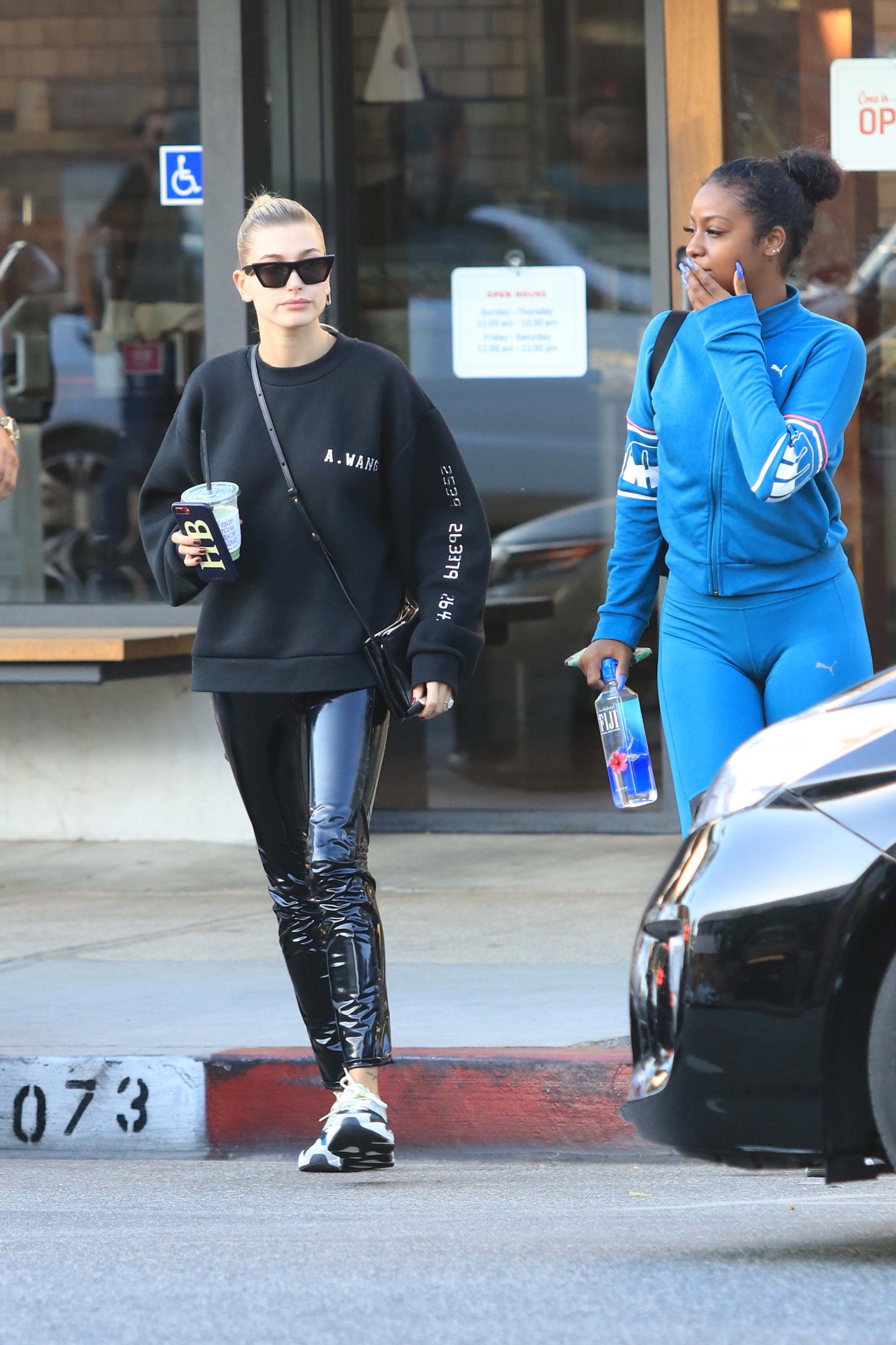 Hailey Baldwin is seen in Los Angeles