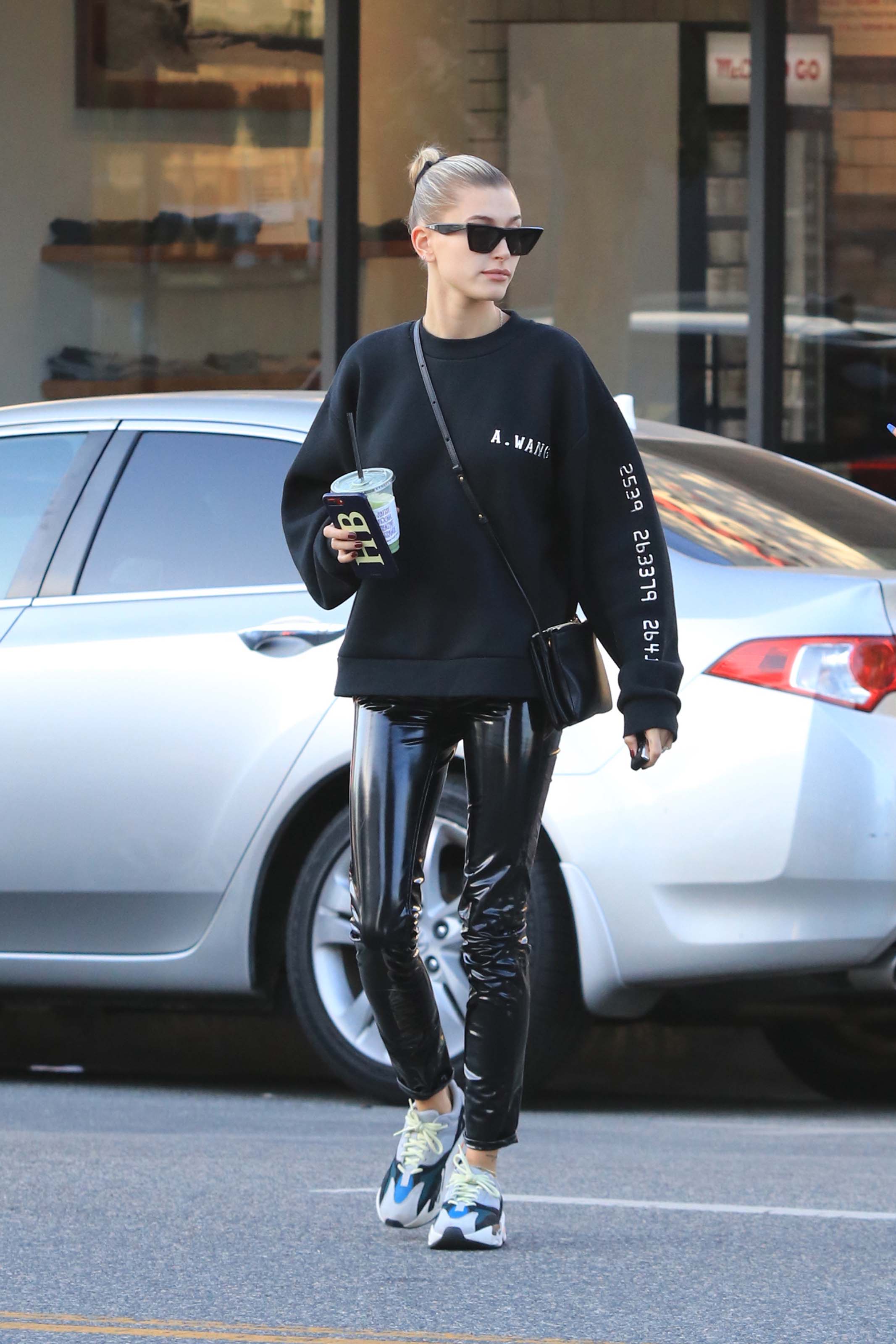 Hailey Baldwin is seen in Los Angeles