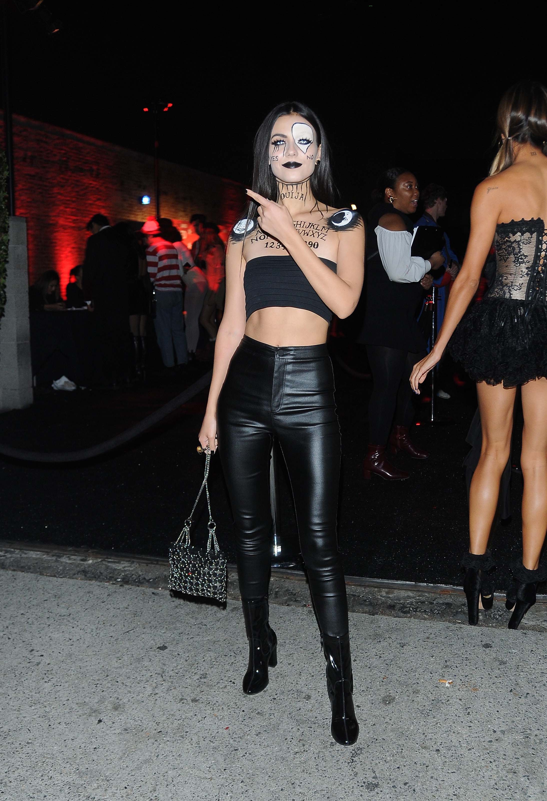 Victoria Justice attends the Just Jared Halloween Bash