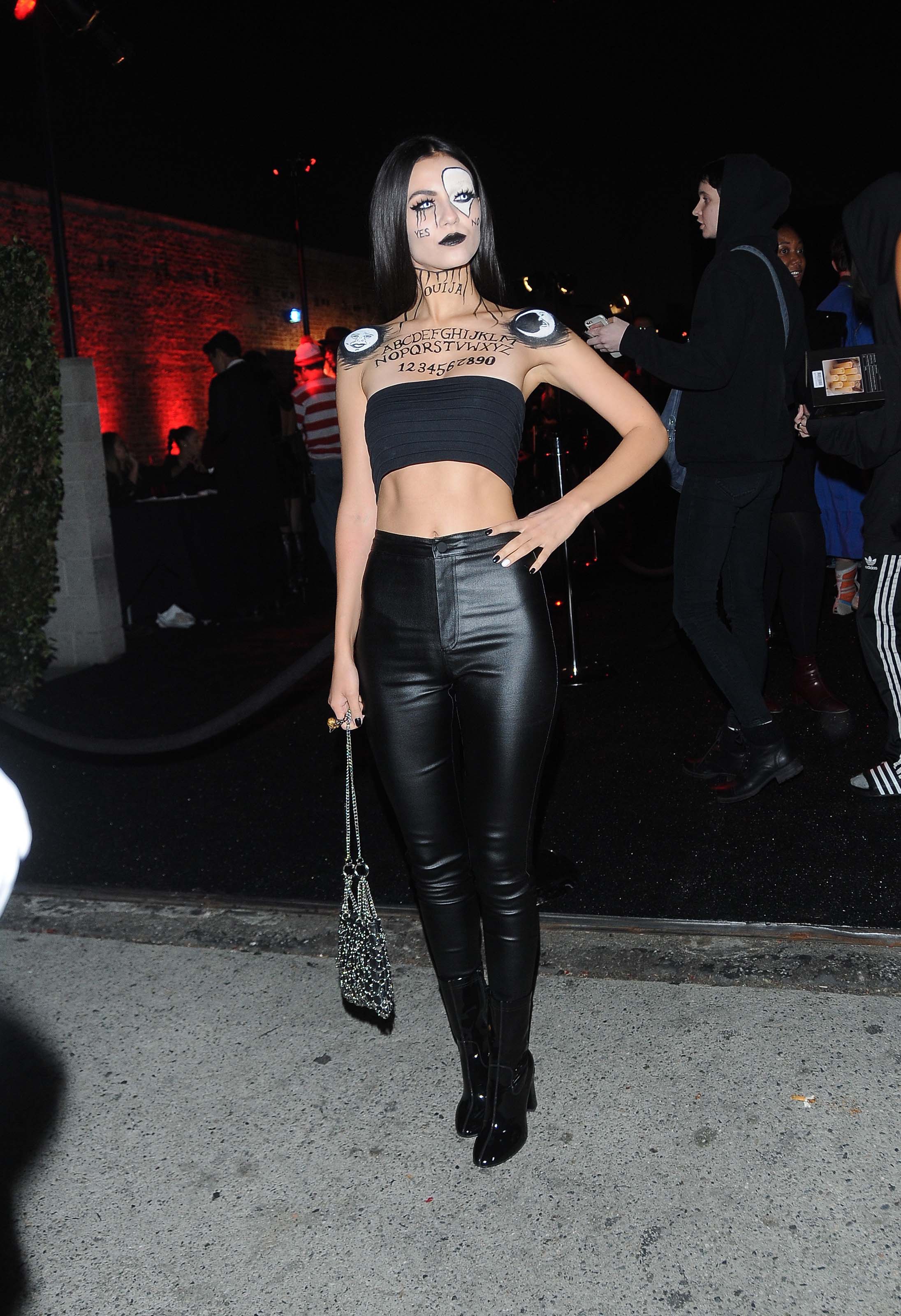 Victoria Justice attends the Just Jared Halloween Bash