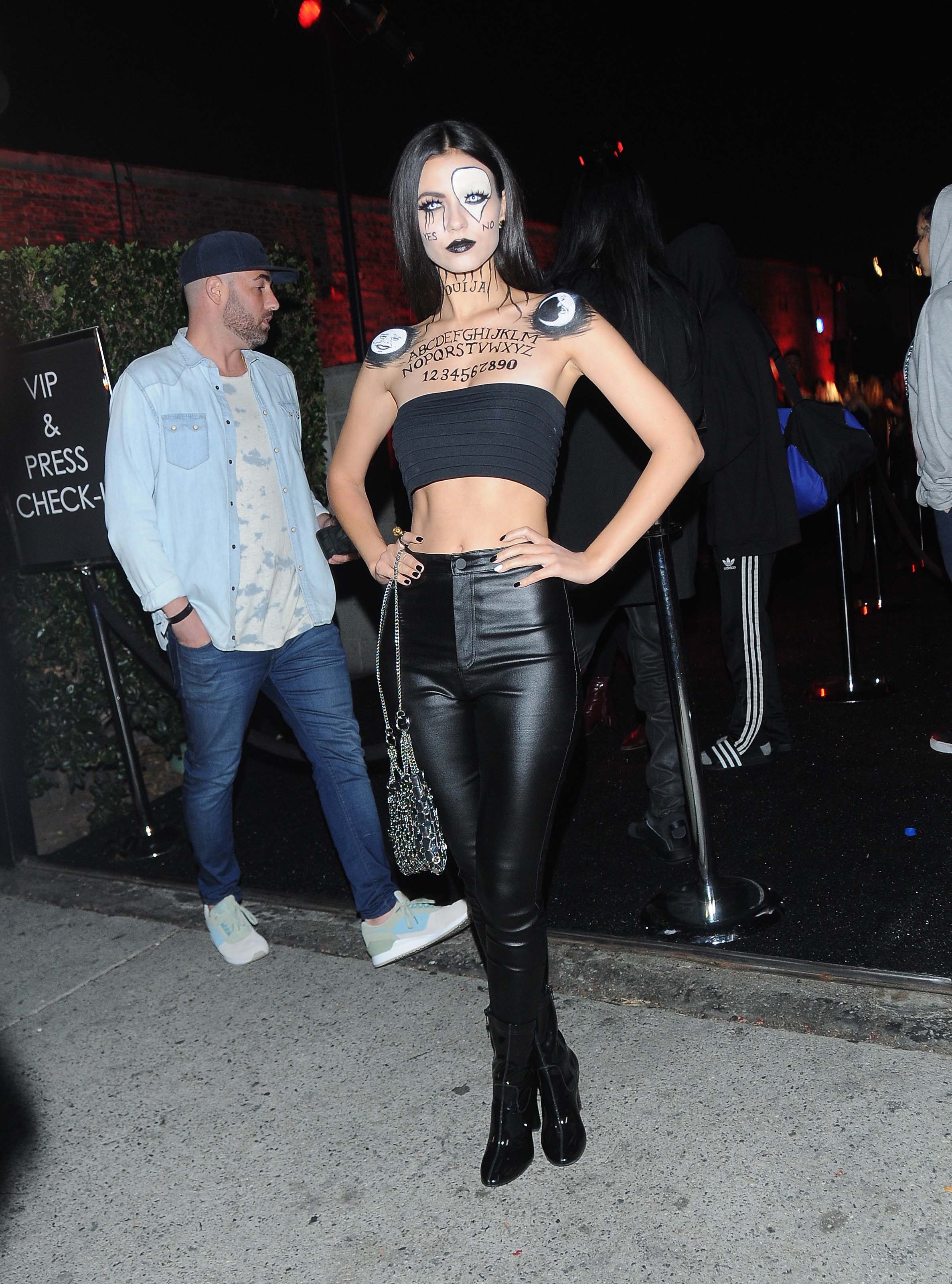 Victoria Justice attends the Just Jared Halloween Bash