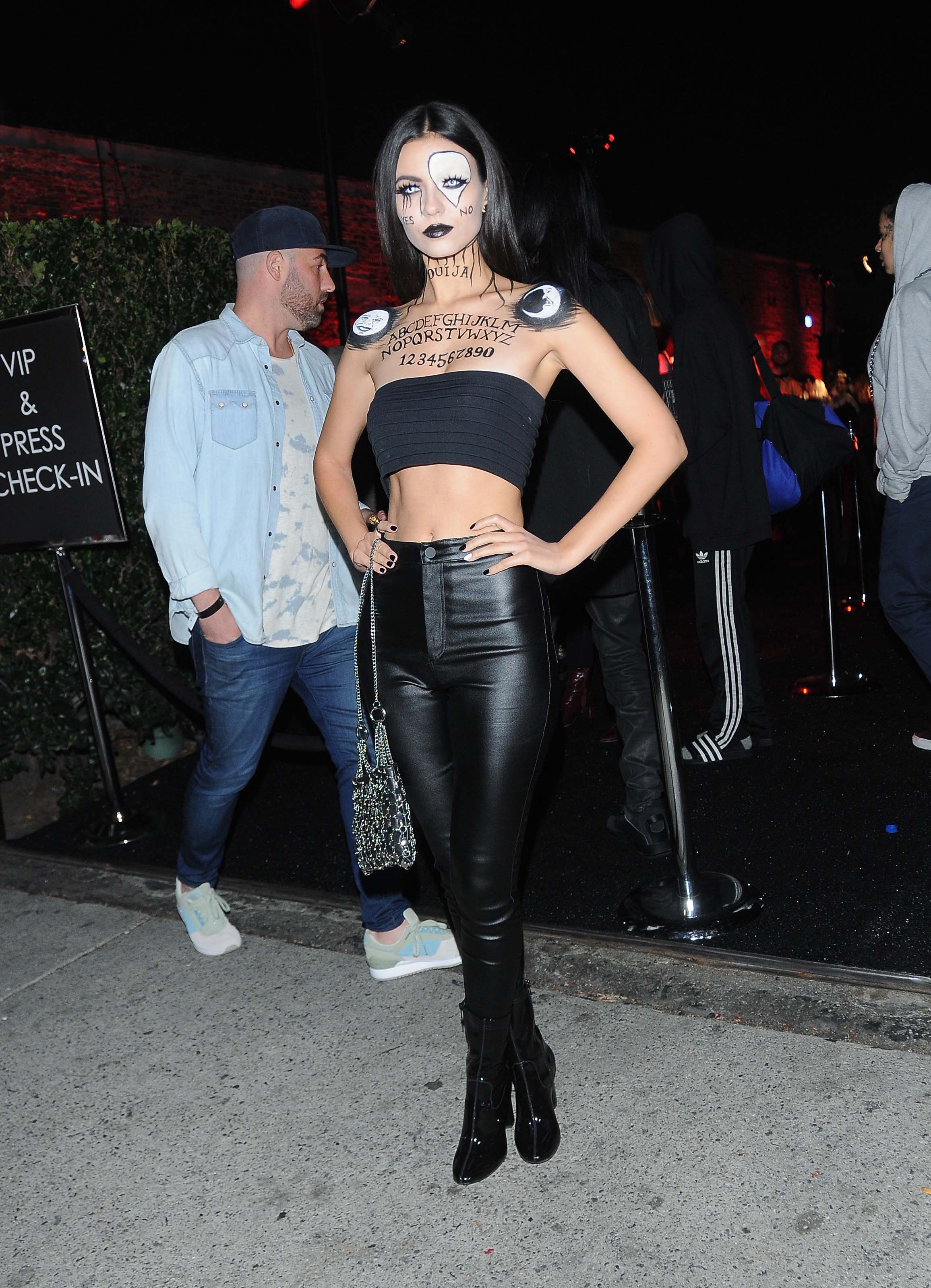 Victoria Justice attends the Just Jared Halloween Bash