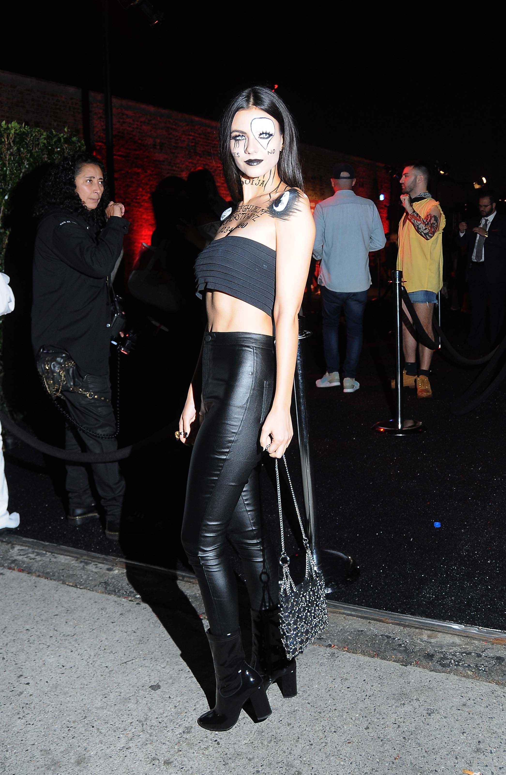 Victoria Justice attends the Just Jared Halloween Bash