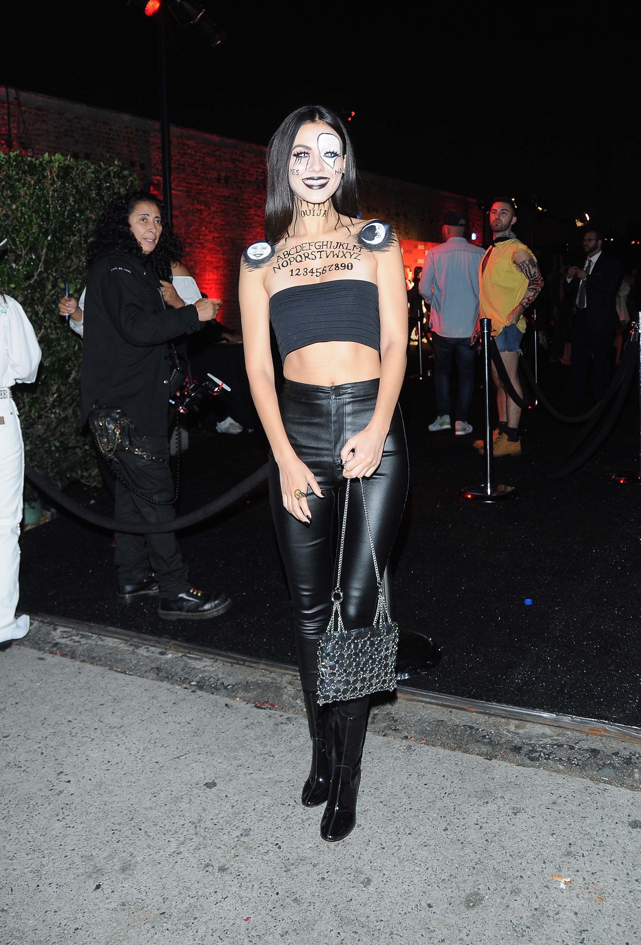 Victoria Justice attends the Just Jared Halloween Bash