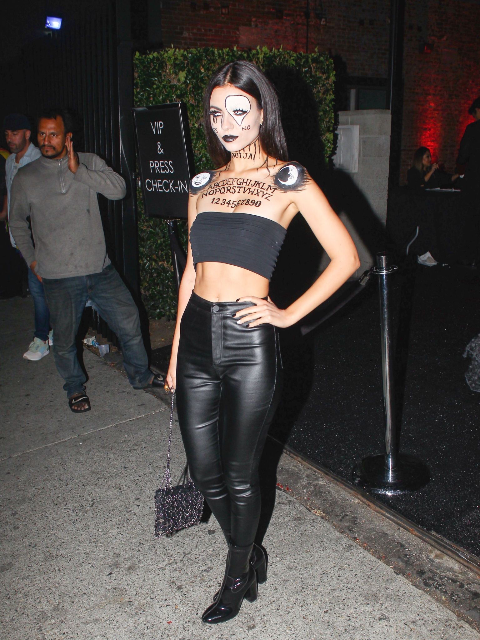 Victoria Justice attends the Just Jared Halloween Bash