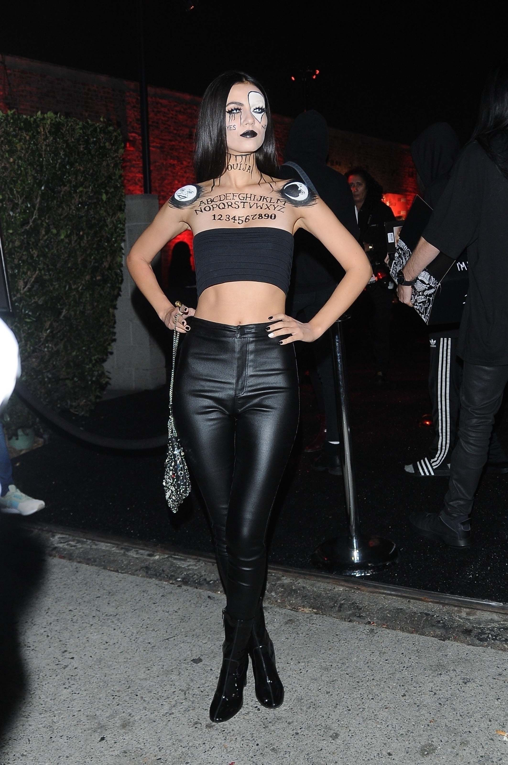 Victoria Justice attends the Just Jared Halloween Bash