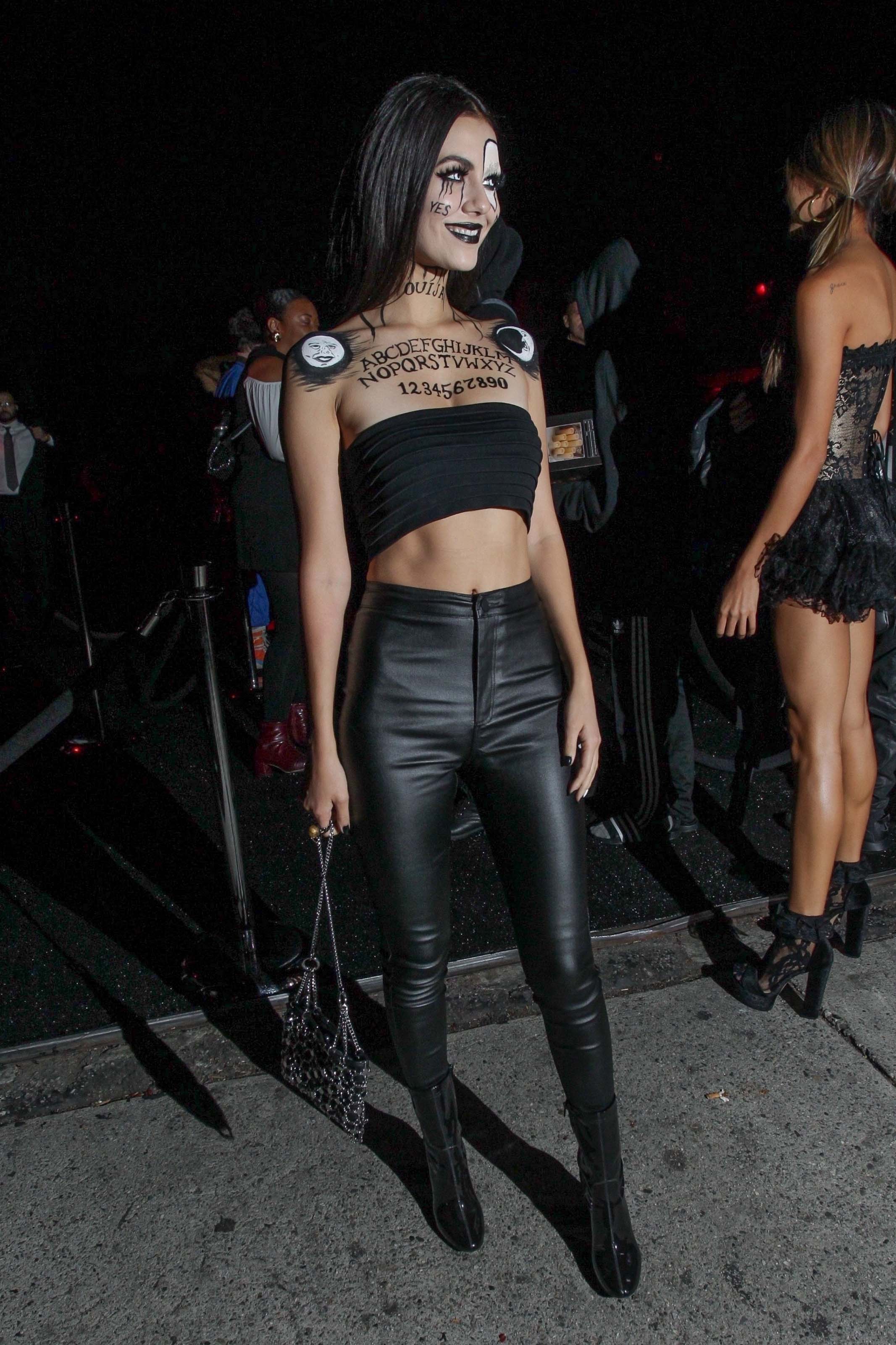 Victoria Justice attends the Just Jared Halloween Bash