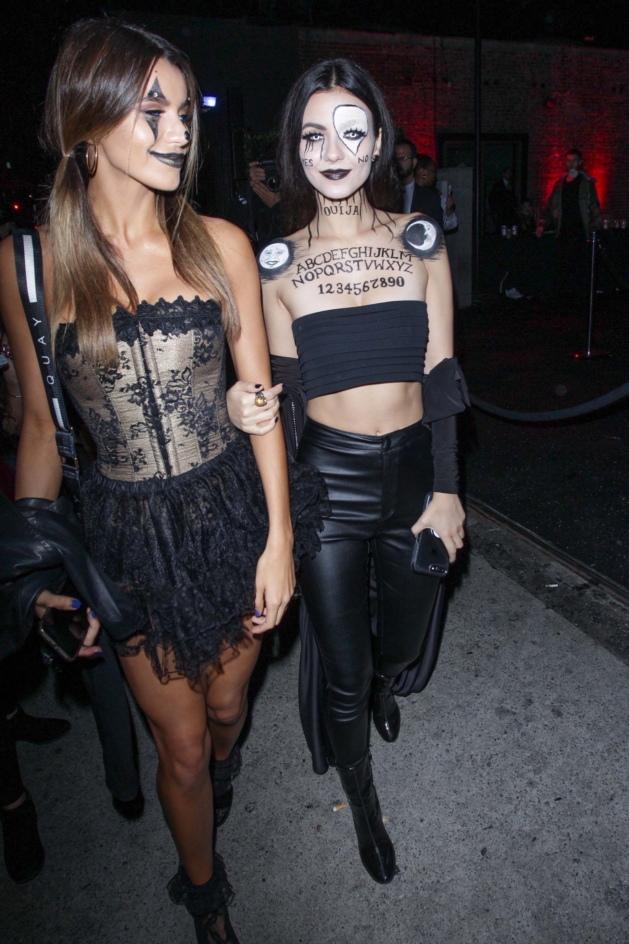 Victoria Justice attends the Just Jared Halloween Bash