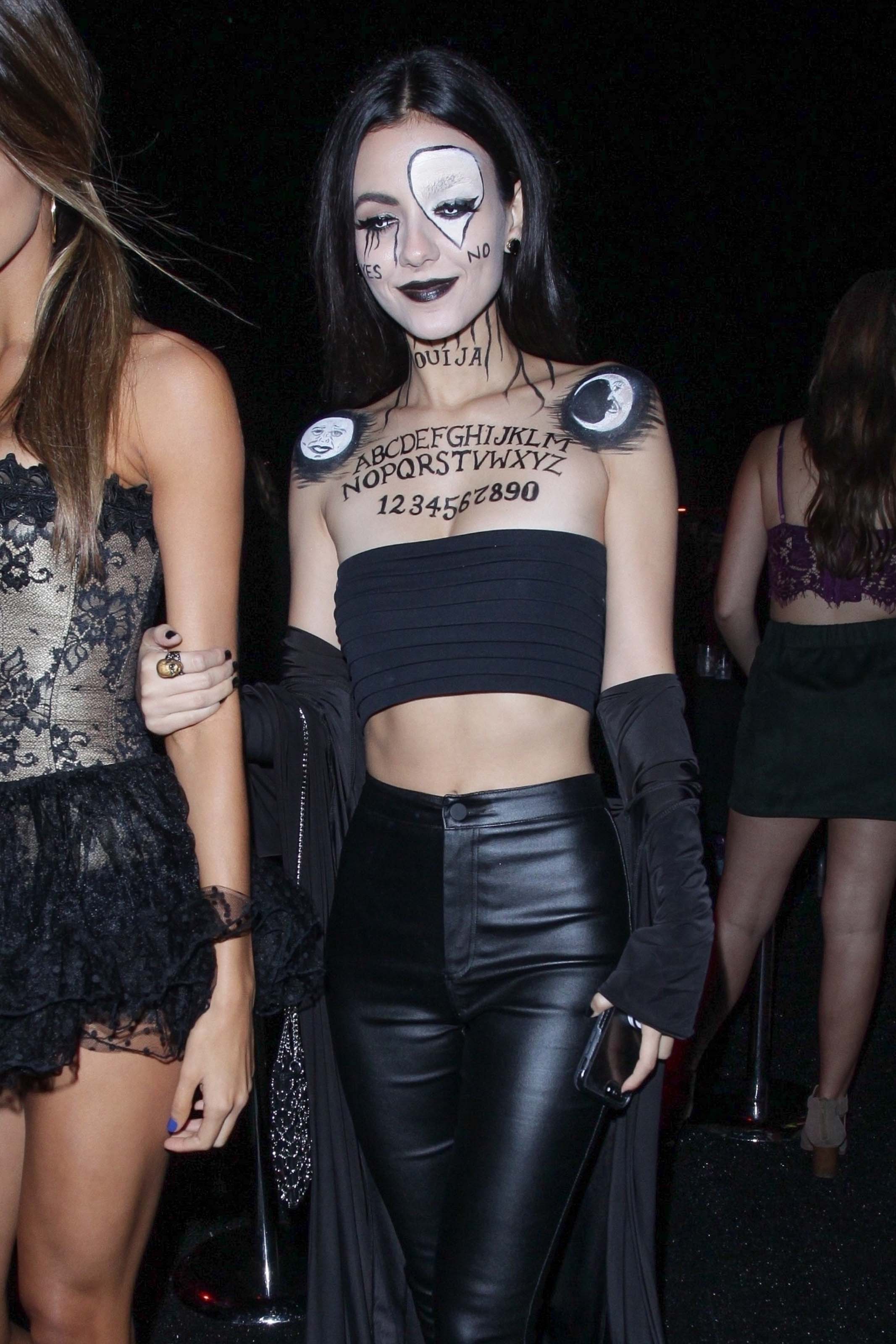 Victoria Justice attends the Just Jared Halloween Bash