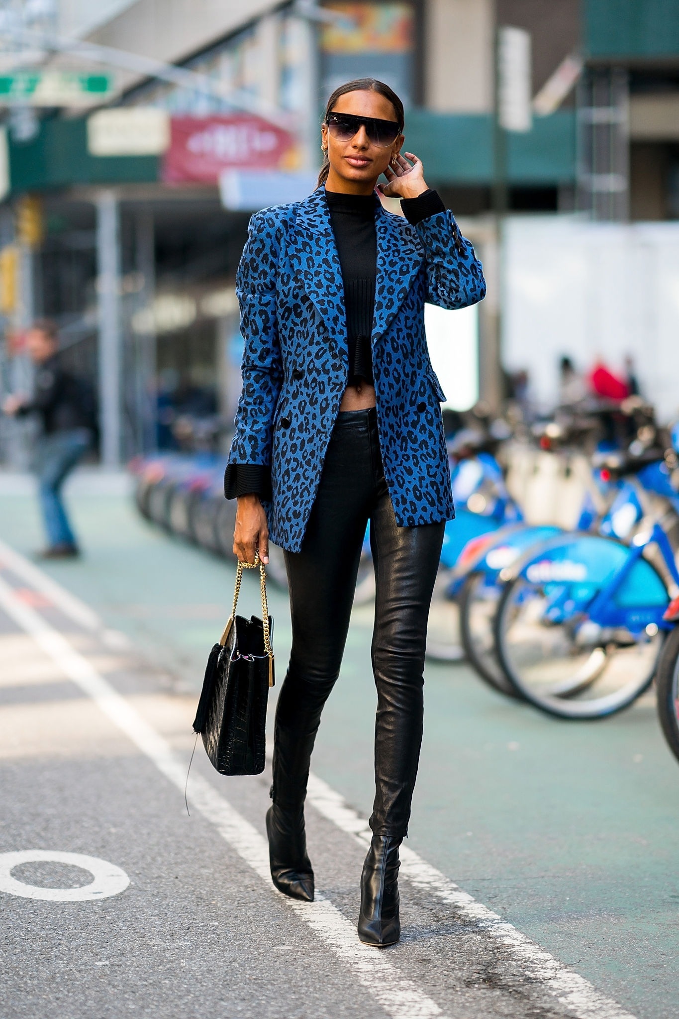 Jasmine Tookes arriving at the Victoria’s Secret offices