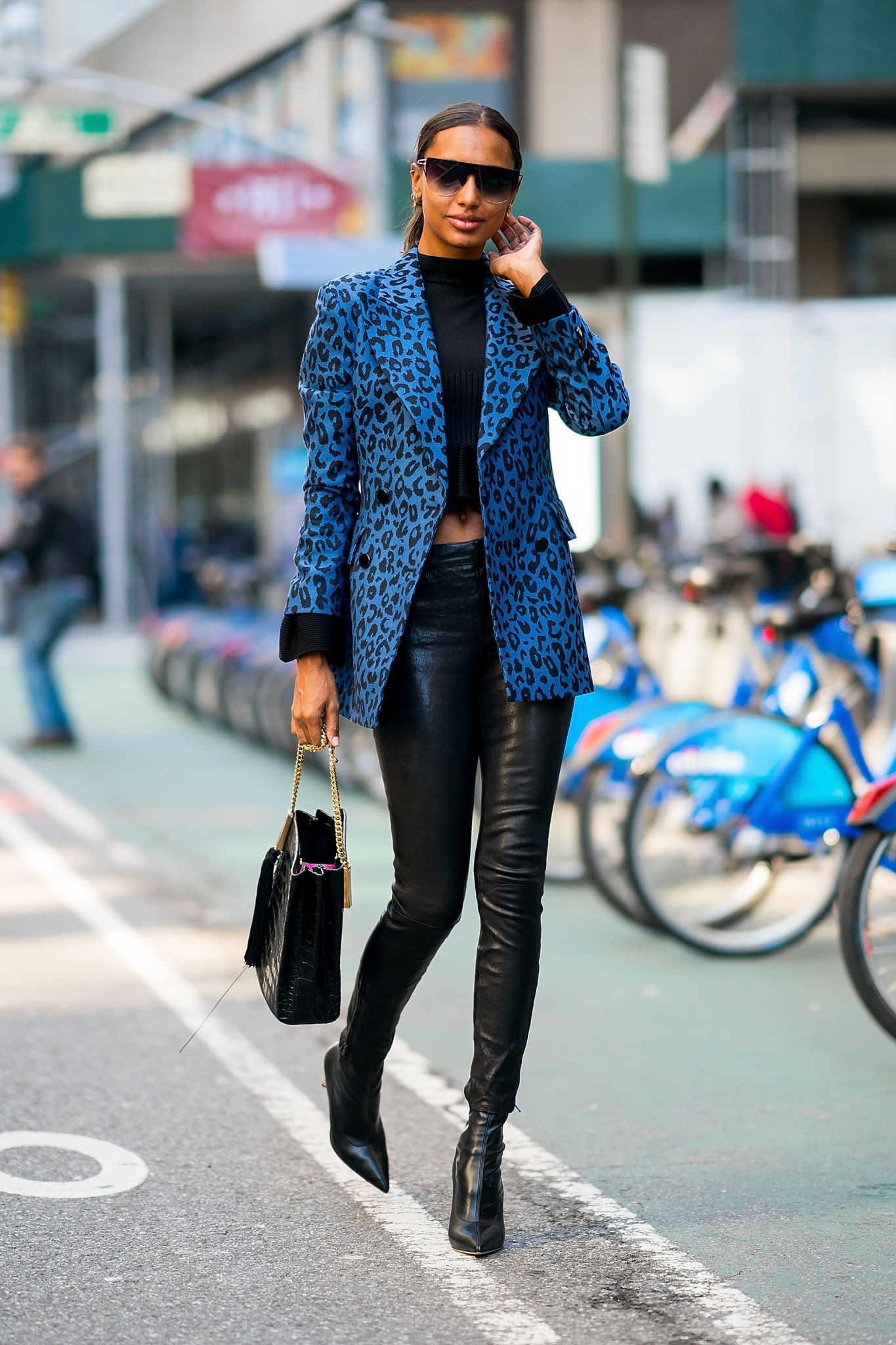 Jasmine Tookes arriving at the Victoria’s Secret offices