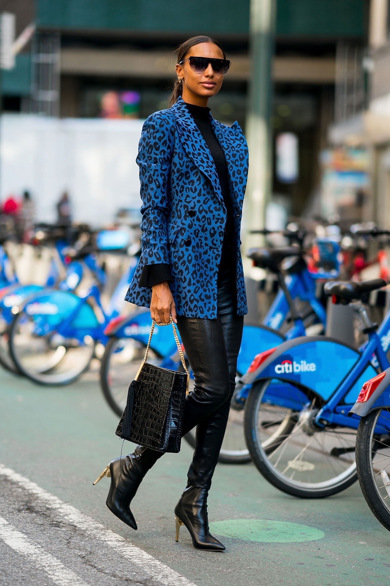 Jasmine Tookes arriving at the Victoria’s Secret offices