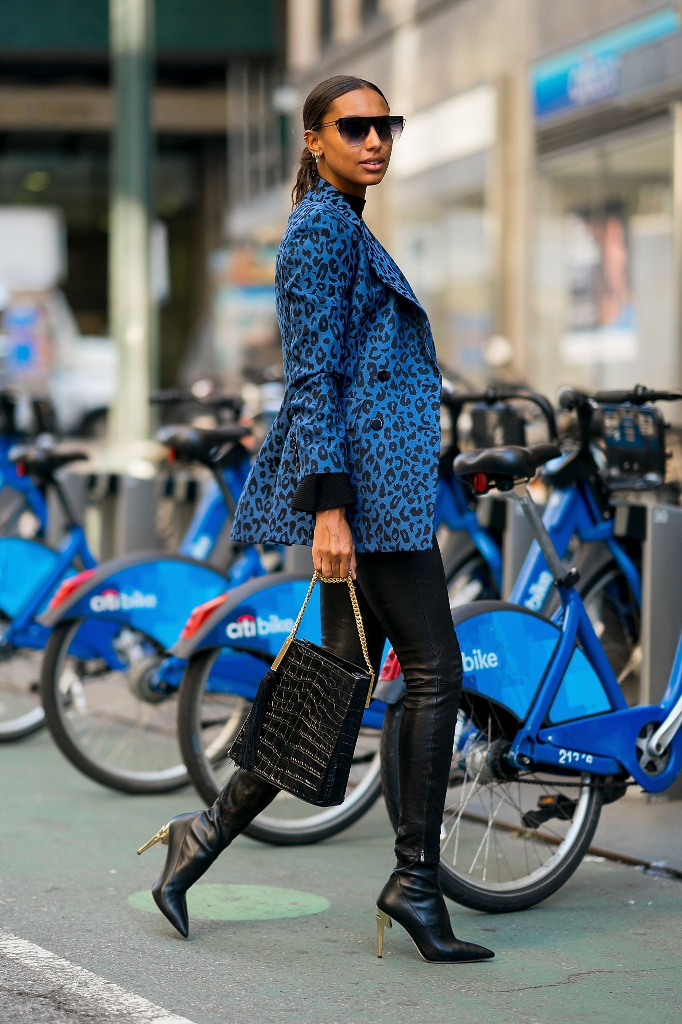 Jasmine Tookes arriving at the Victoria’s Secret offices