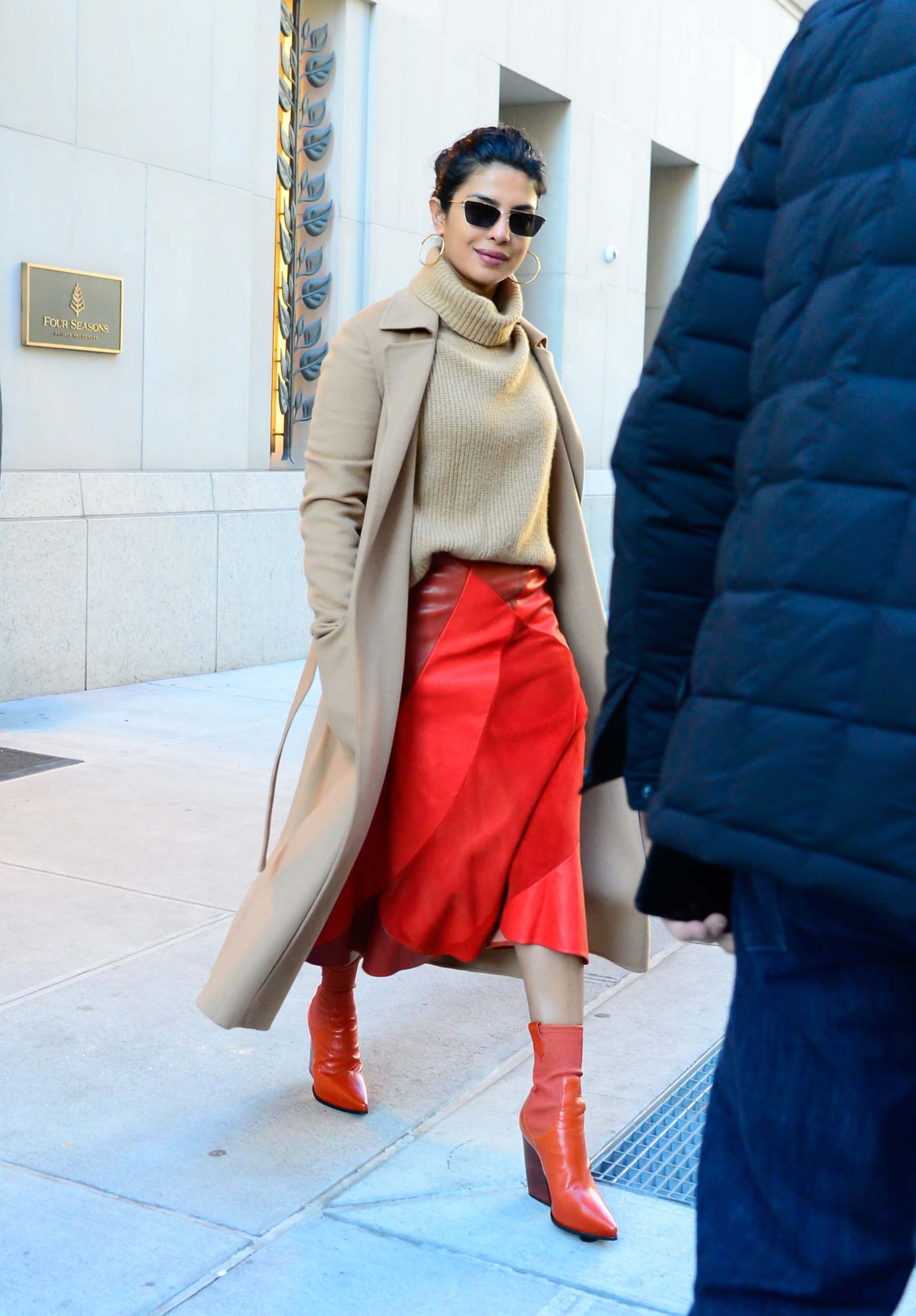 Priyanka Chopra is seen leaving her apartment