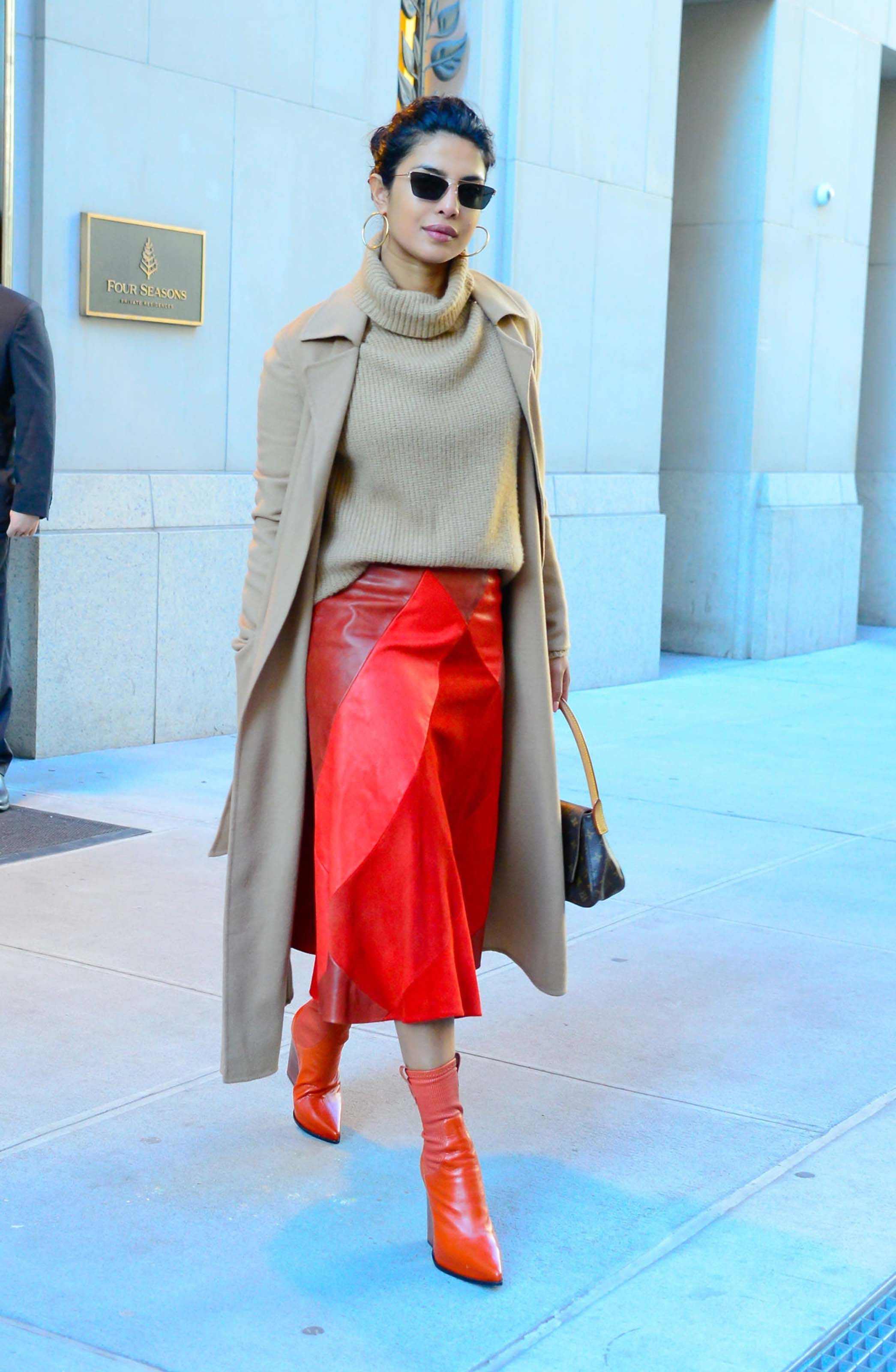 Priyanka Chopra is seen leaving her apartment