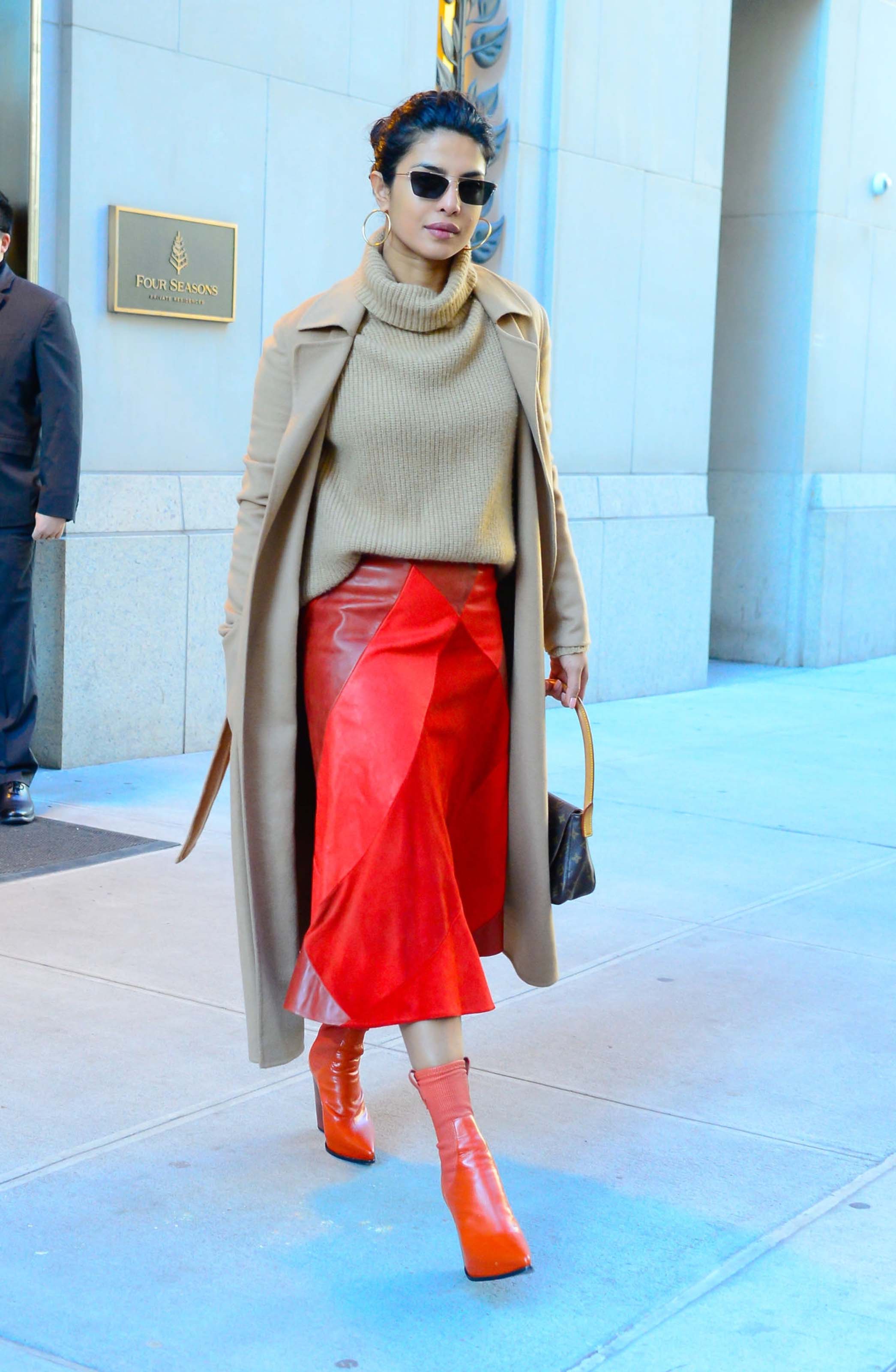 Priyanka Chopra is seen leaving her apartment