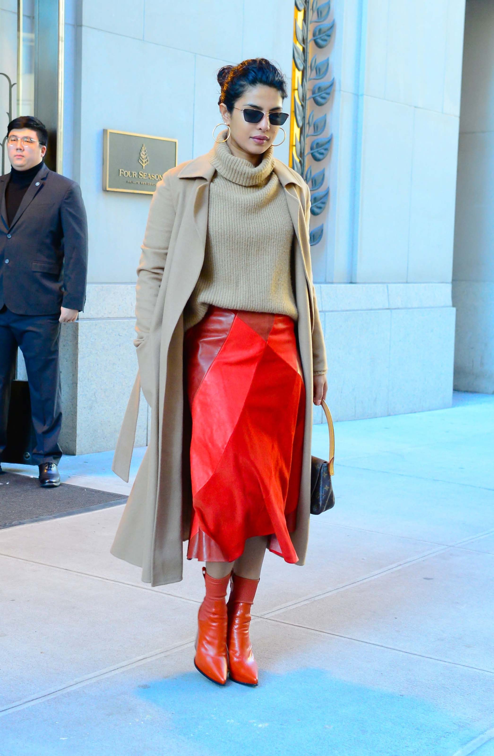 Priyanka Chopra is seen leaving her apartment