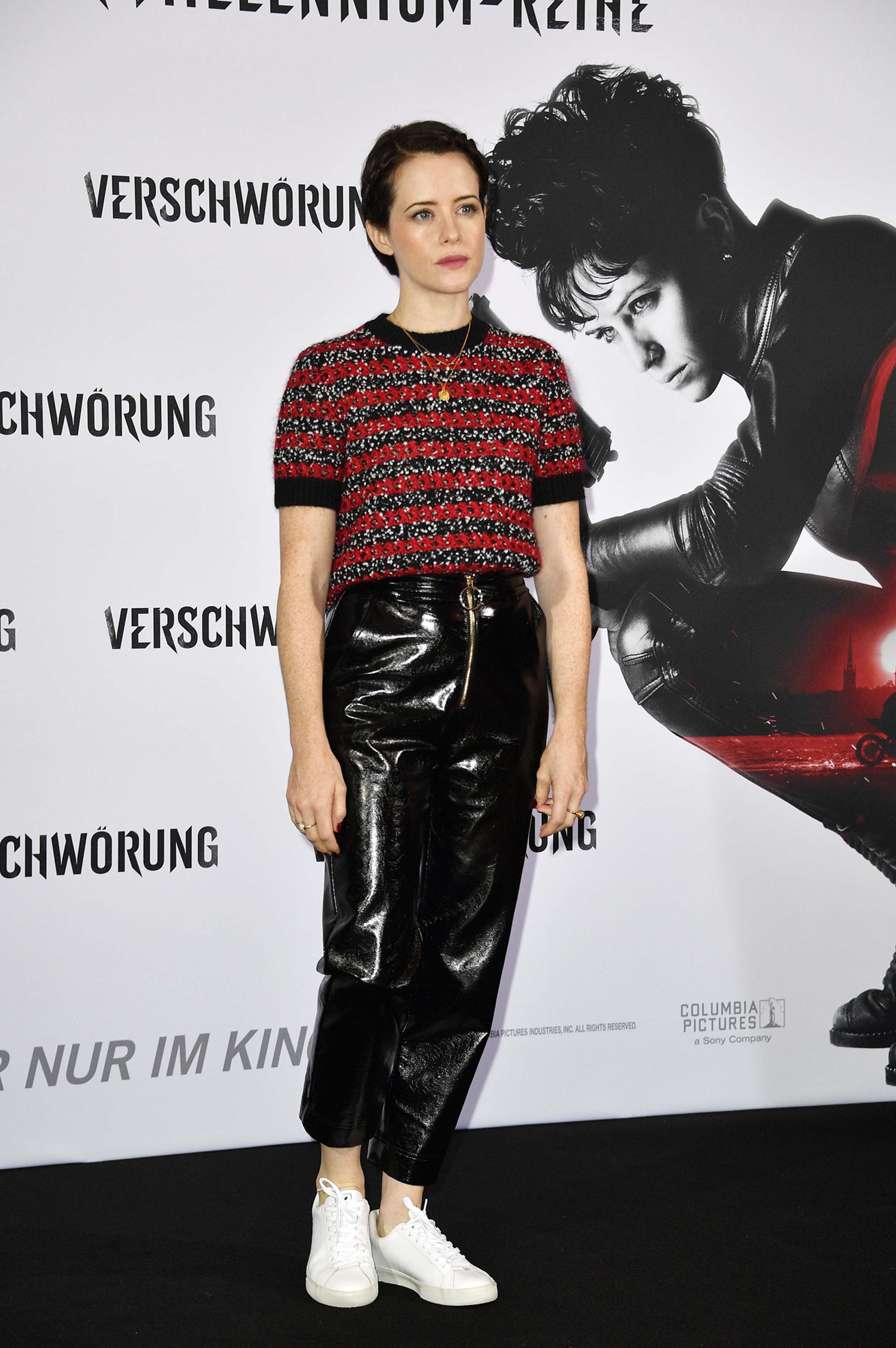 Claire Foy attends The Girl in the Spider’s Web’ photocall