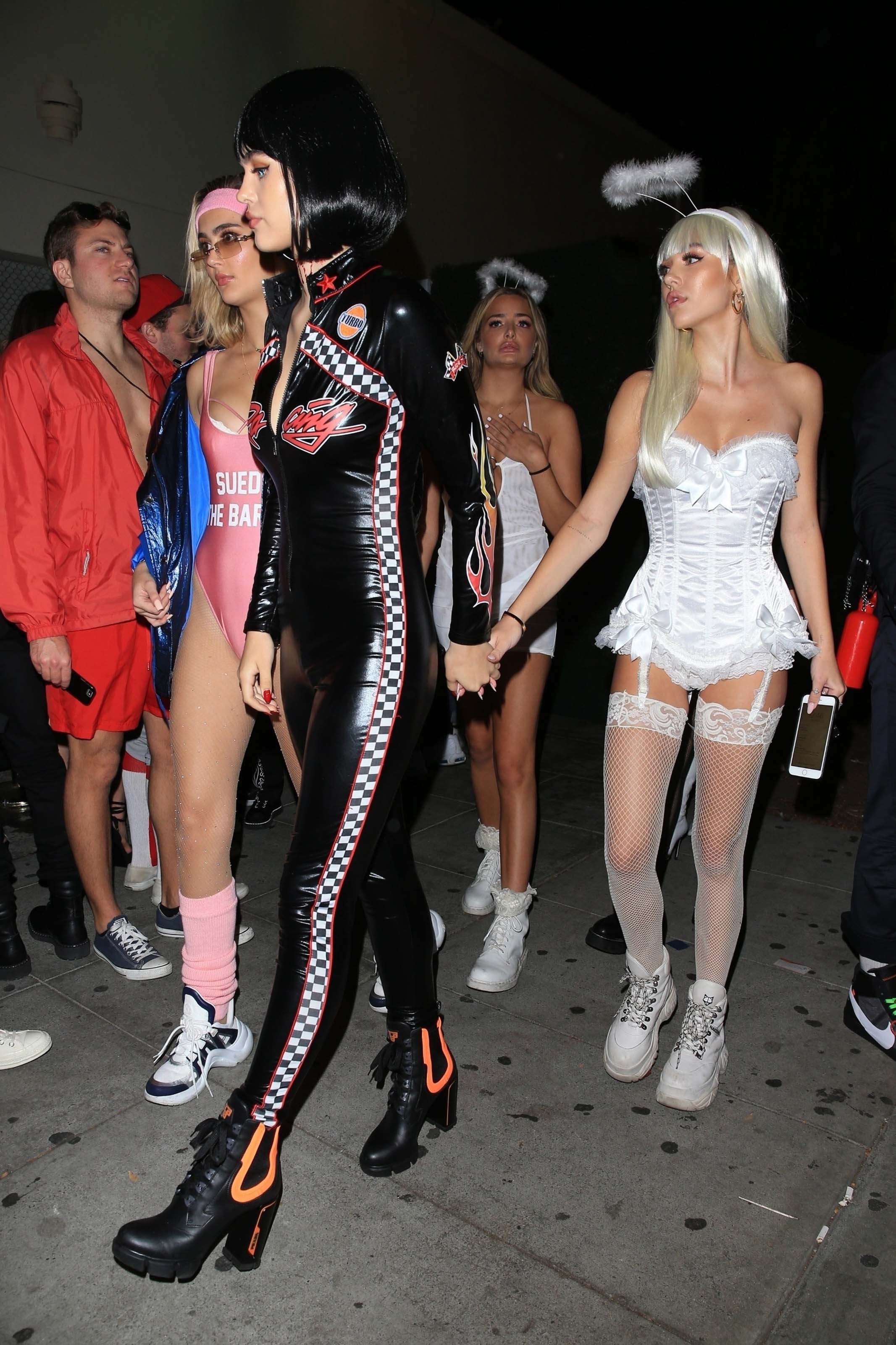 Delilah Hamlin and Amelia Hamlin attend Travis Scott’s Halloween Bash