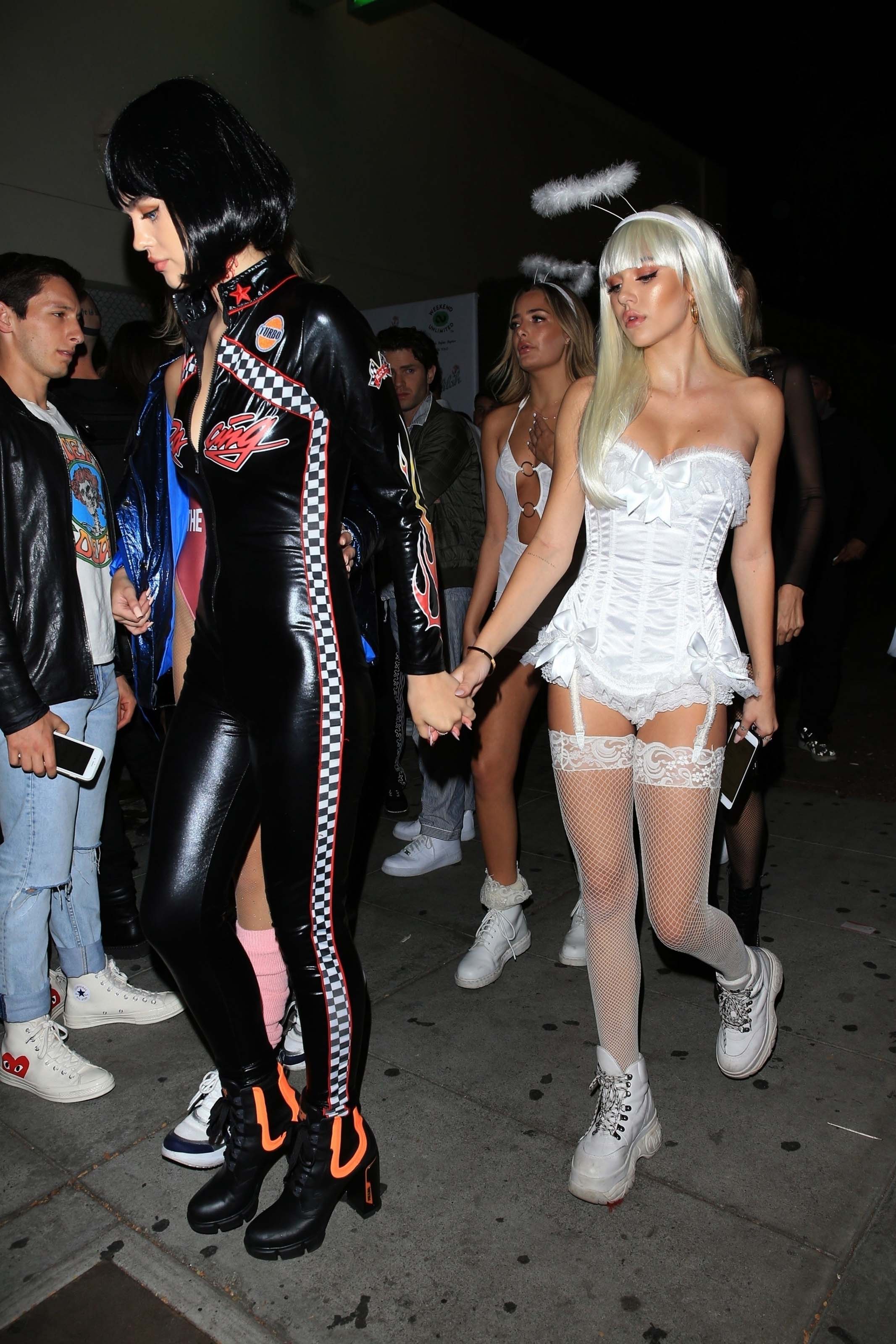 Delilah Hamlin and Amelia Hamlin attend Travis Scott’s Halloween Bash