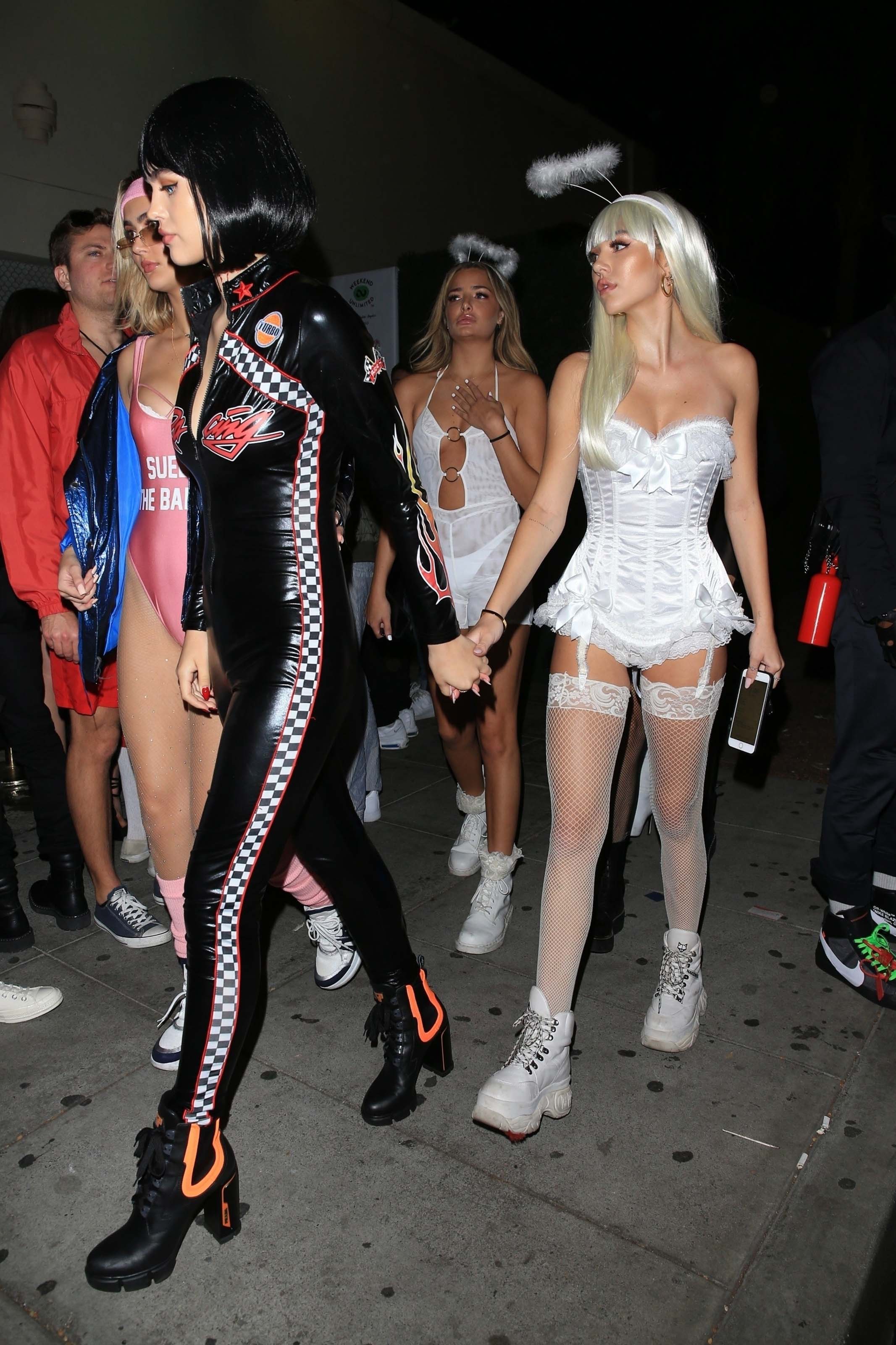 Delilah Hamlin and Amelia Hamlin attend Travis Scott’s Halloween Bash