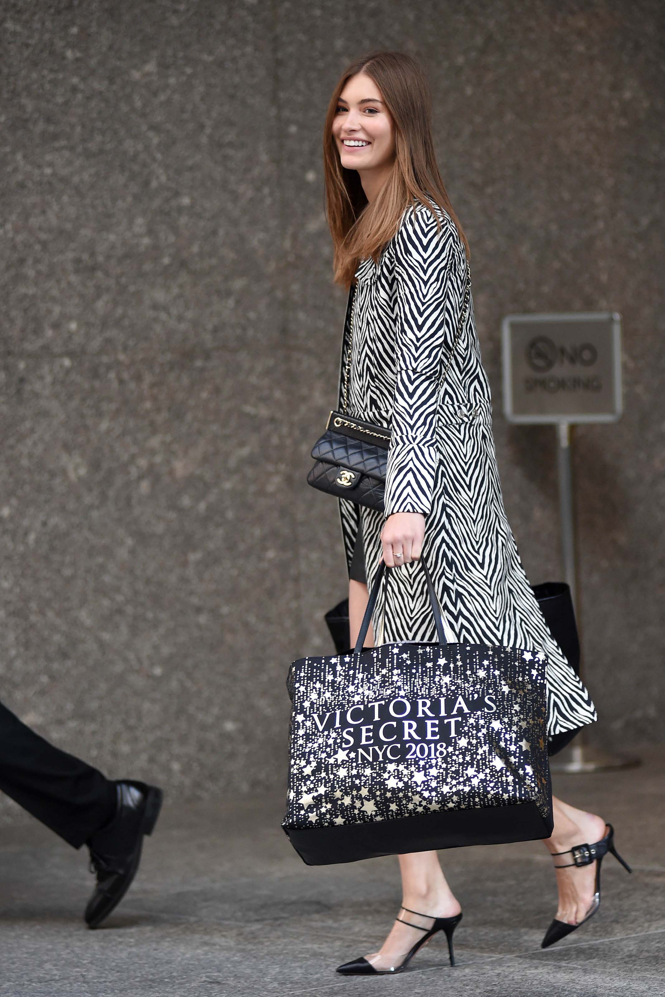 Grace Elizabeth attends Victoria’s Secret Fashion Show fittings