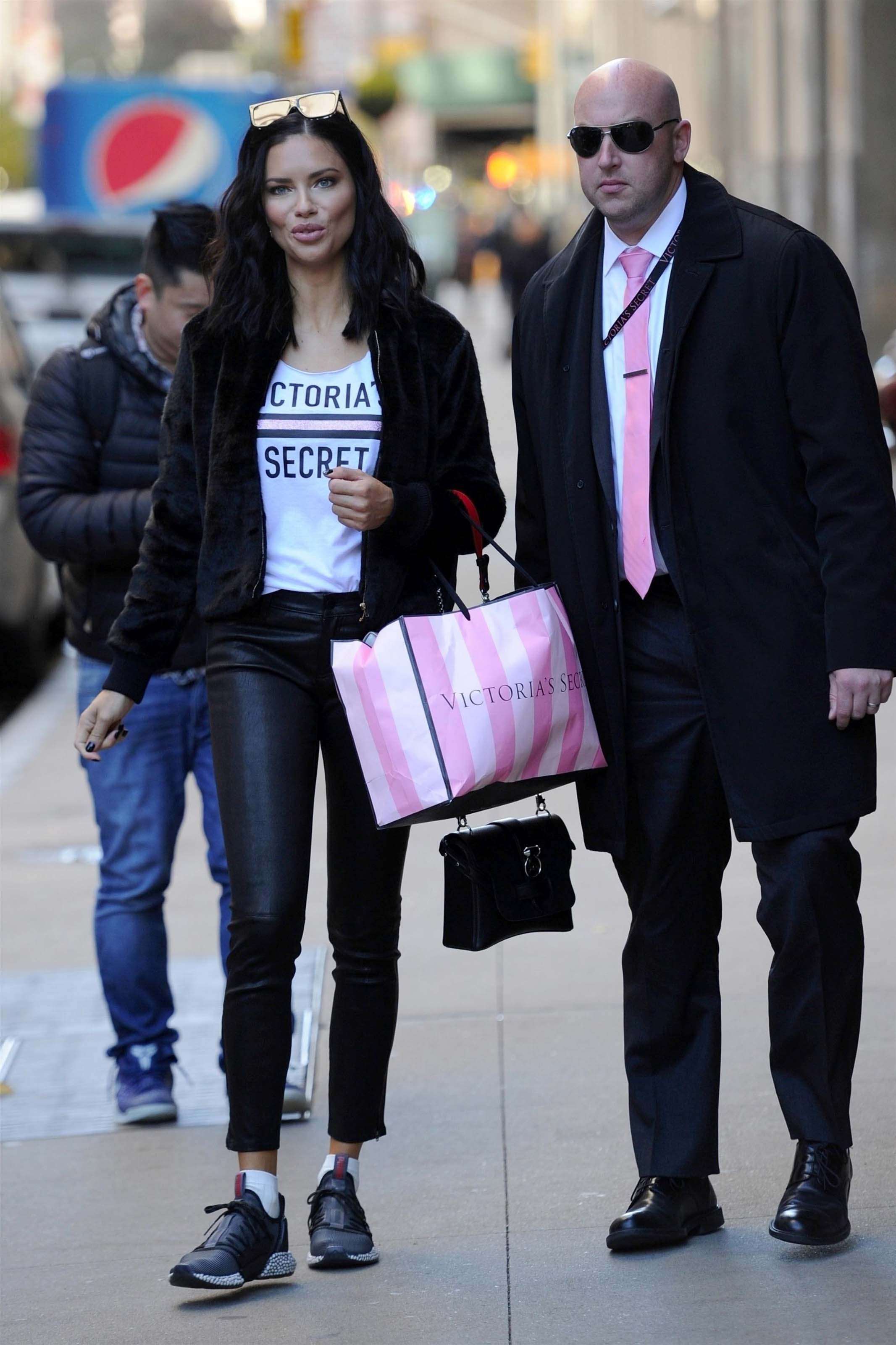 Adriana Lima lighting the Empire State Building