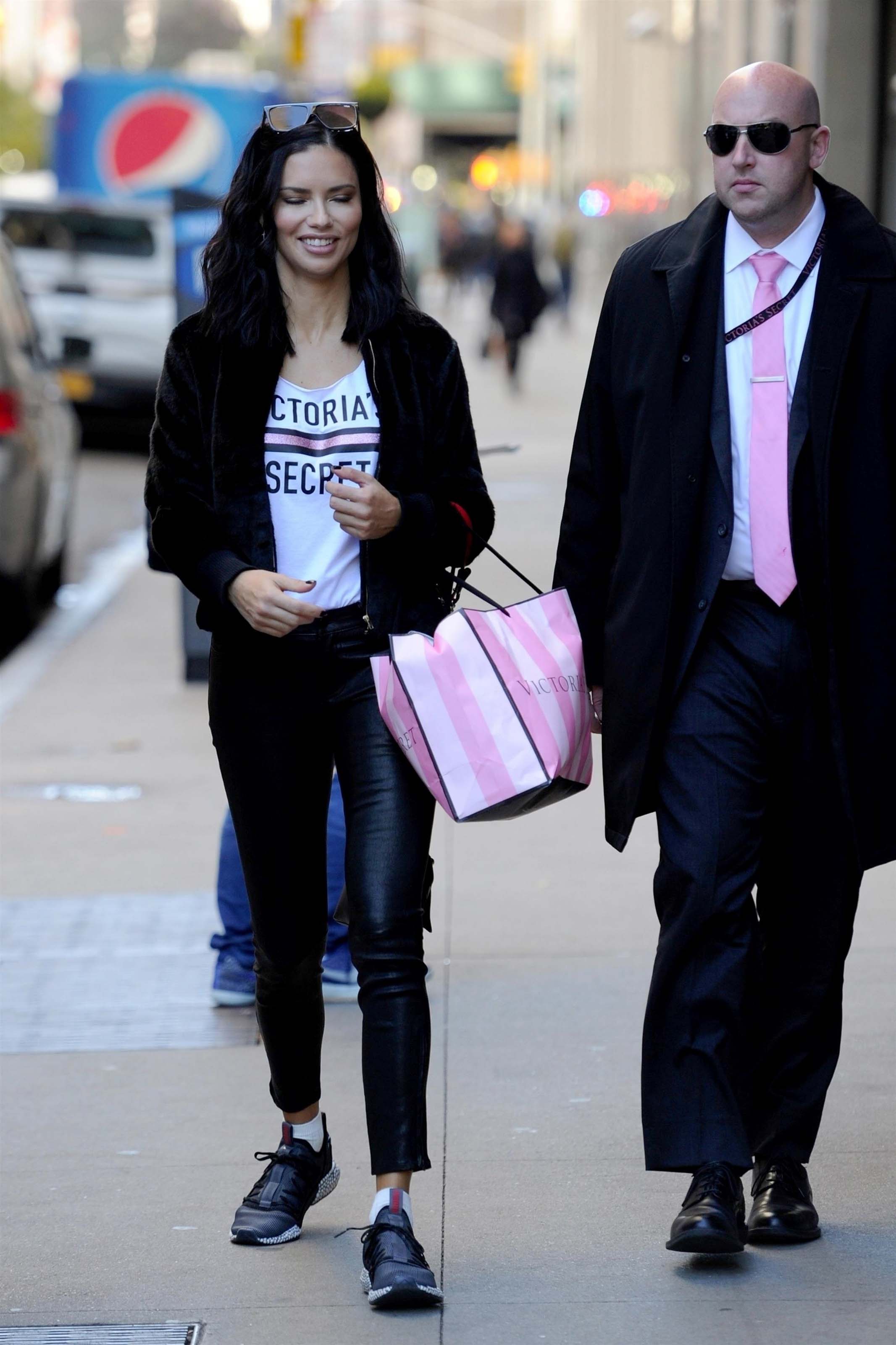 Adriana Lima lighting the Empire State Building