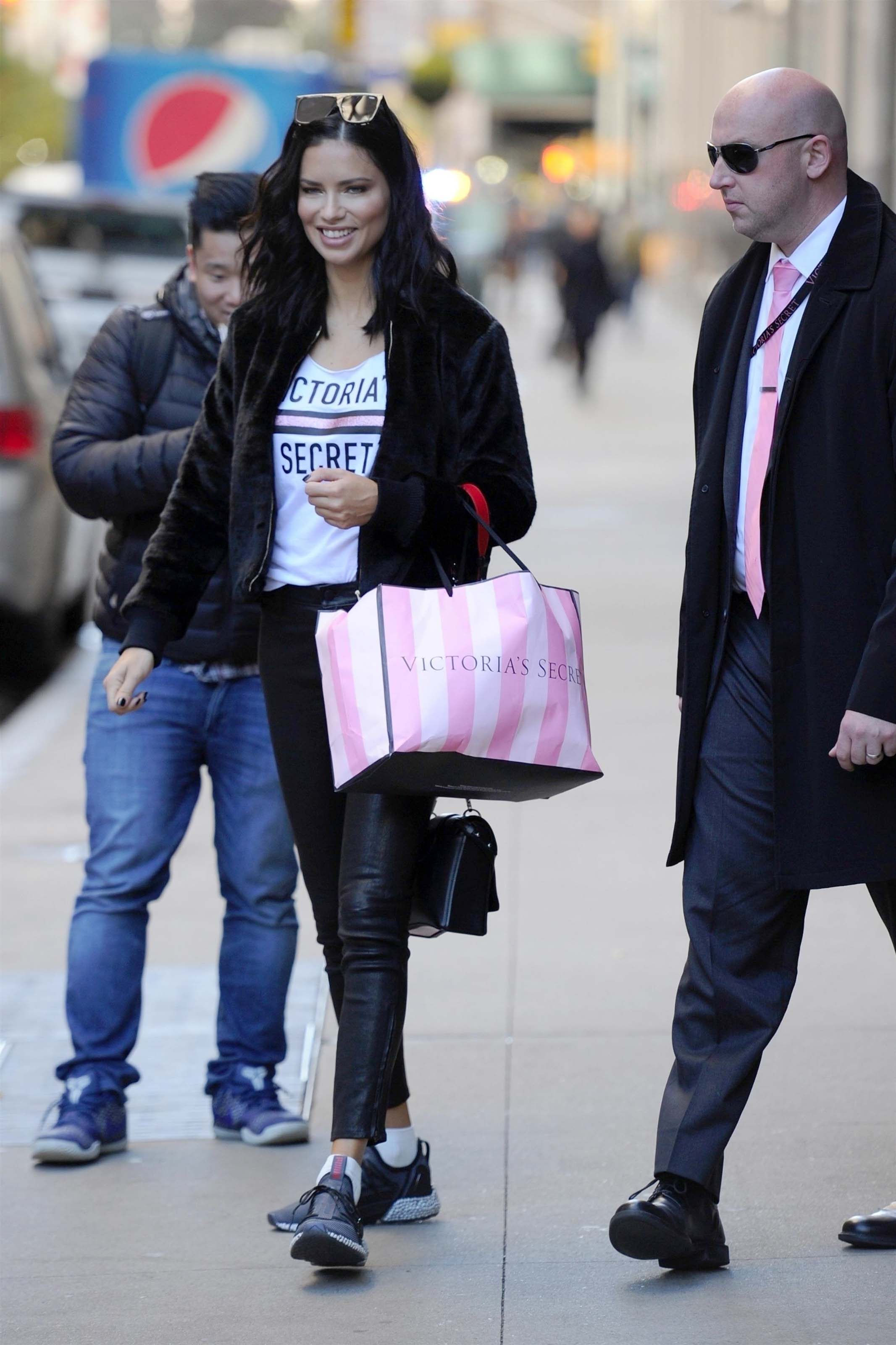 Adriana Lima lighting the Empire State Building