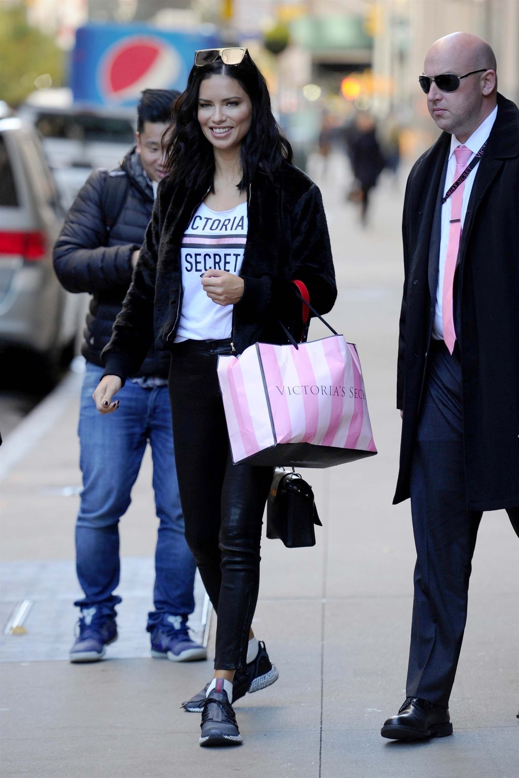 Adriana Lima lighting the Empire State Building