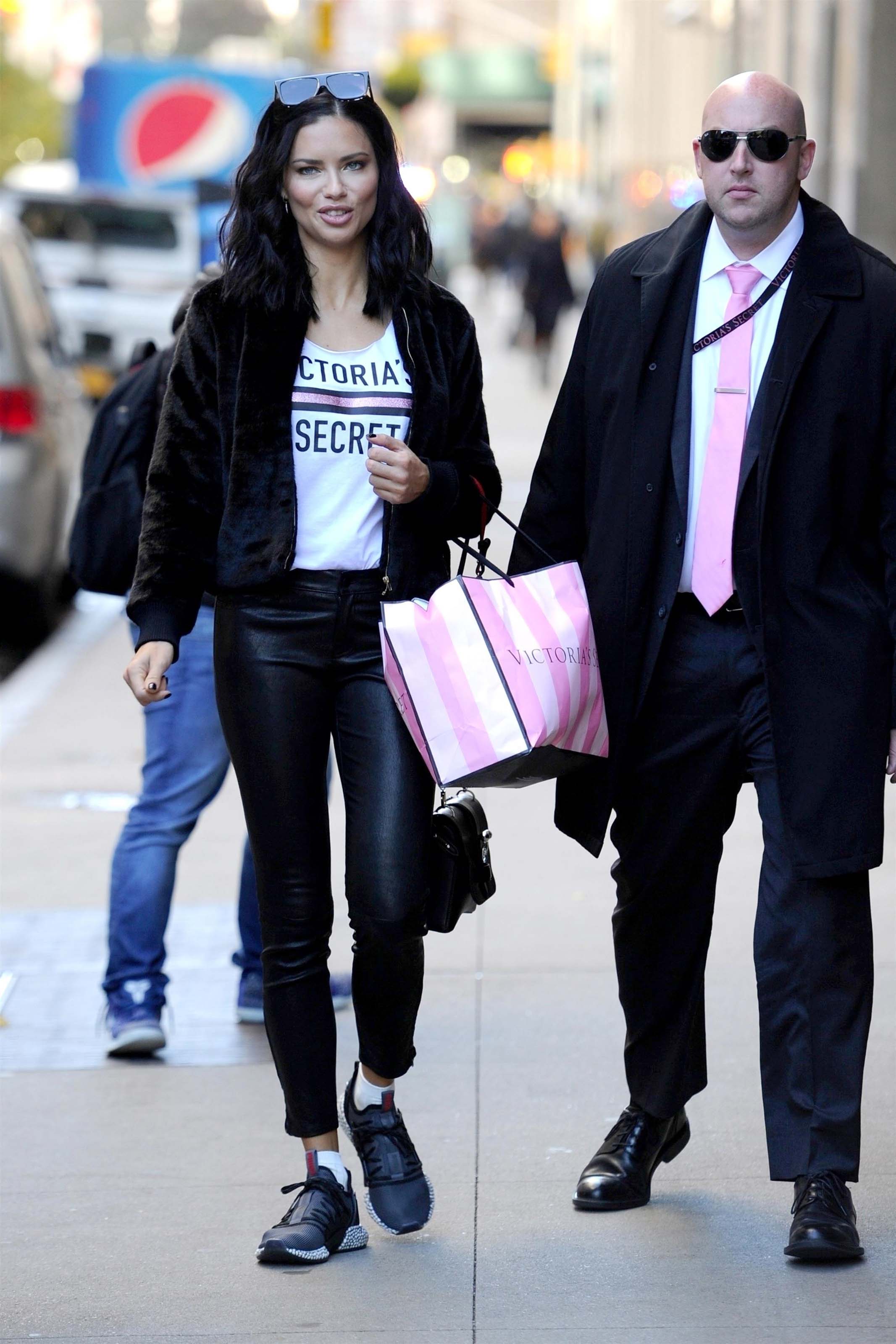 Adriana Lima lighting the Empire State Building