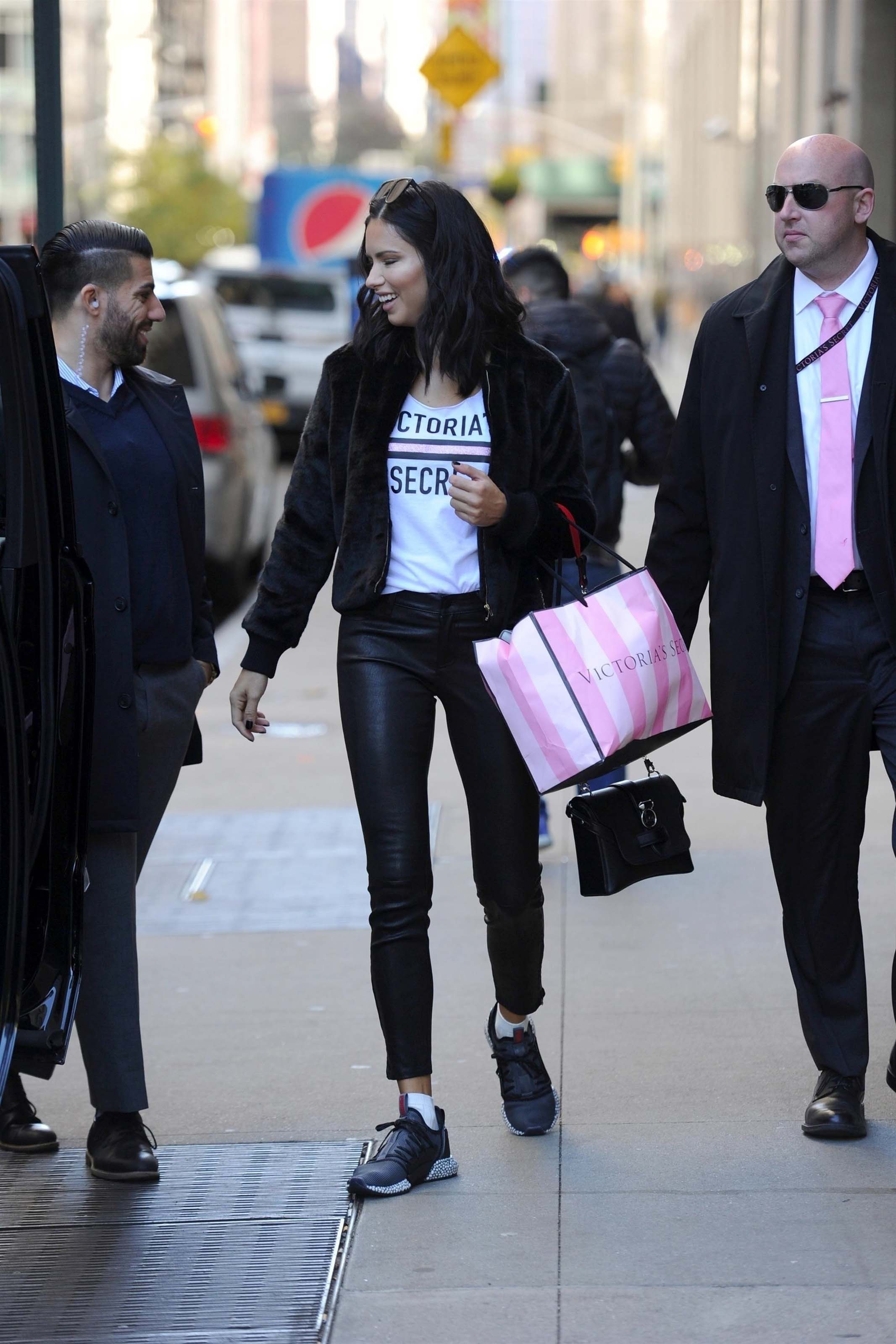 Adriana Lima lighting the Empire State Building