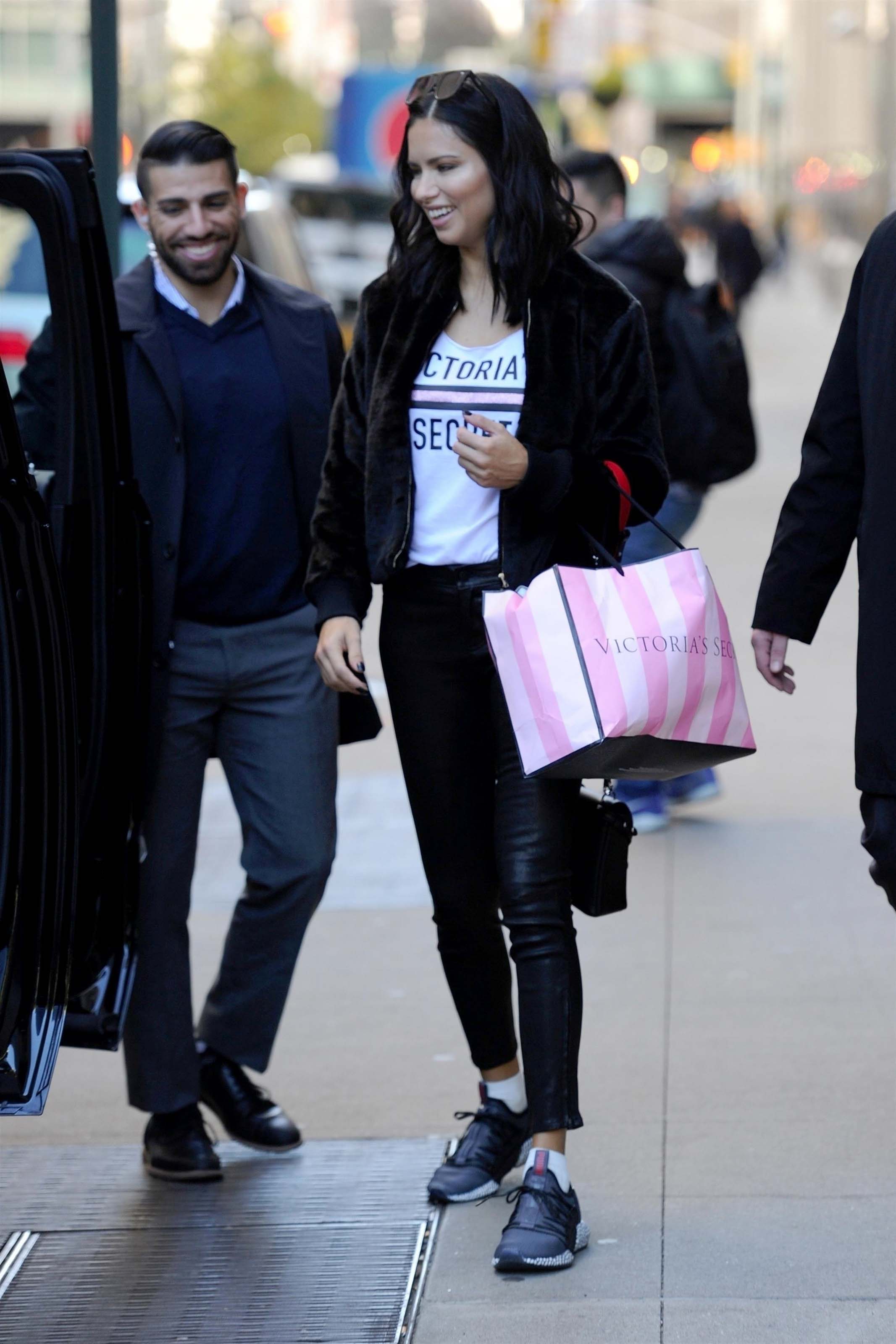 Adriana Lima lighting the Empire State Building