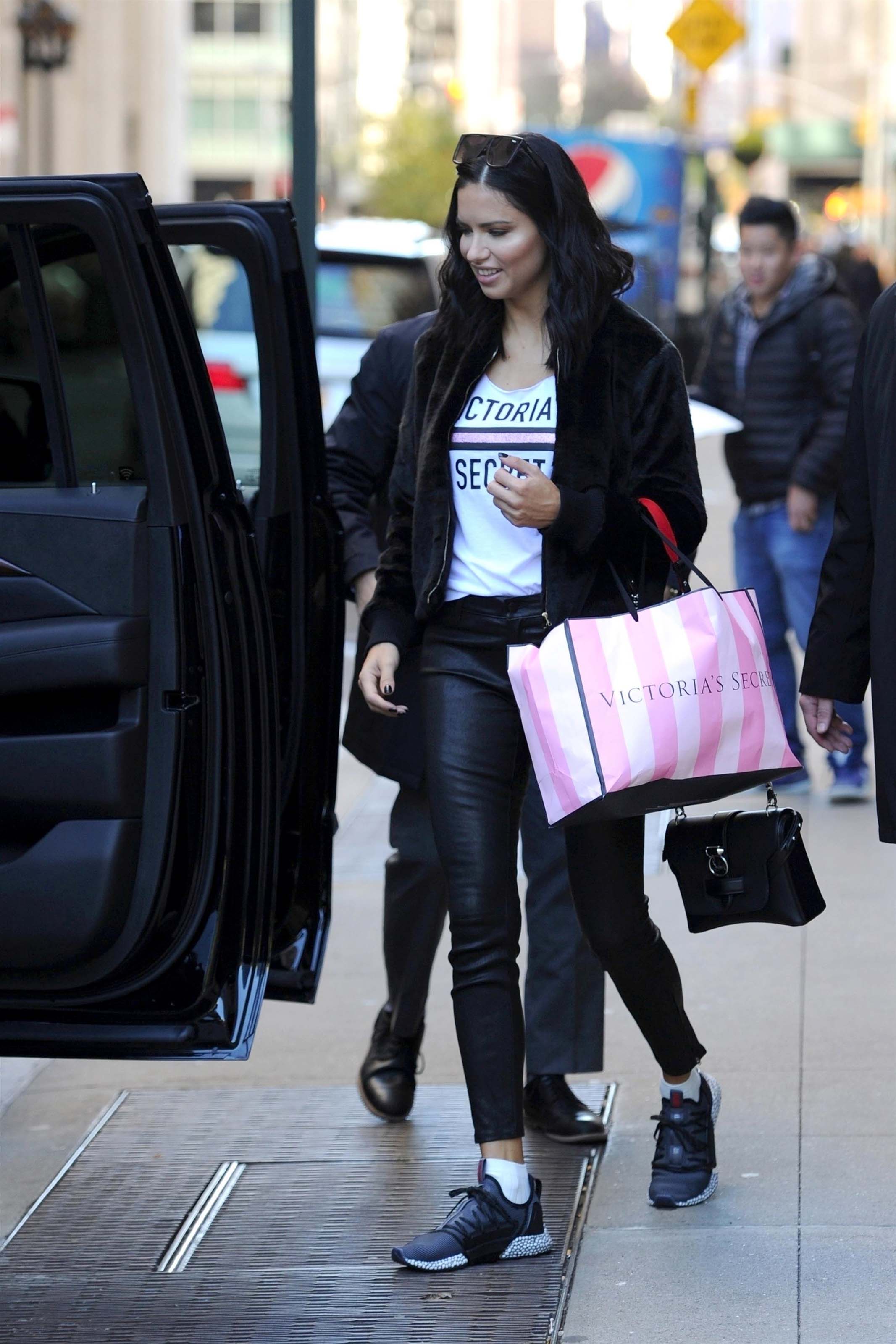 Adriana Lima lighting the Empire State Building