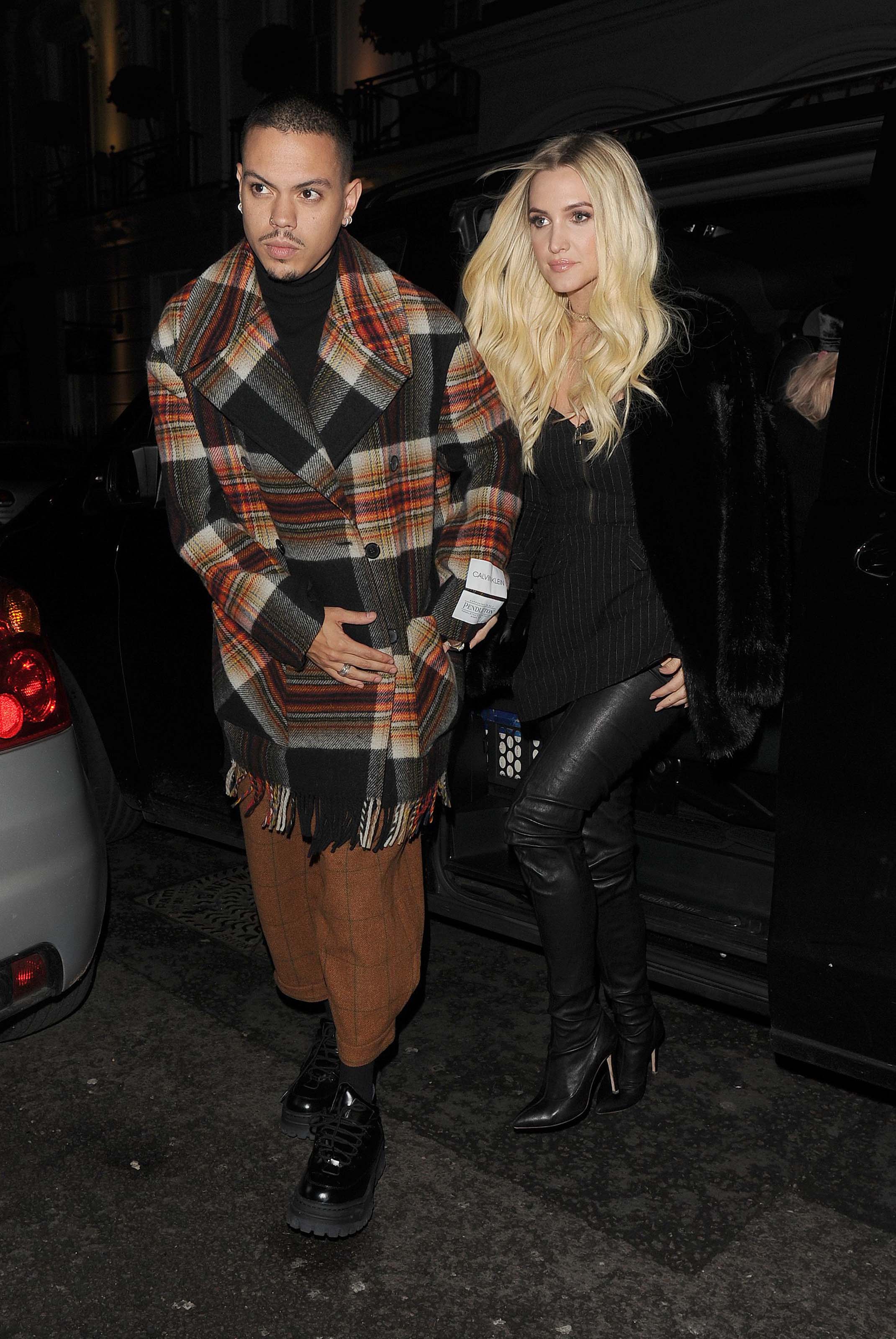 Ashlee Simpson out and about in London