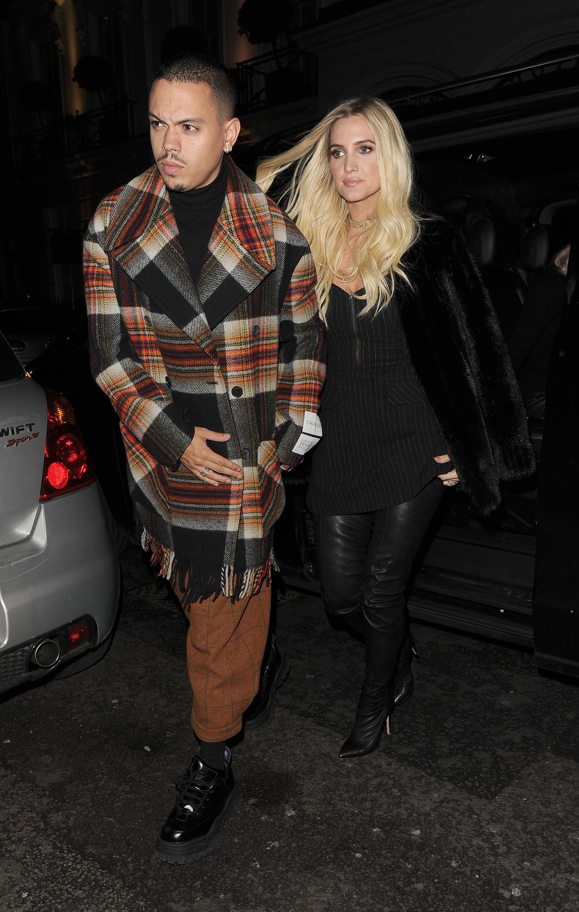 Ashlee Simpson out and about in London