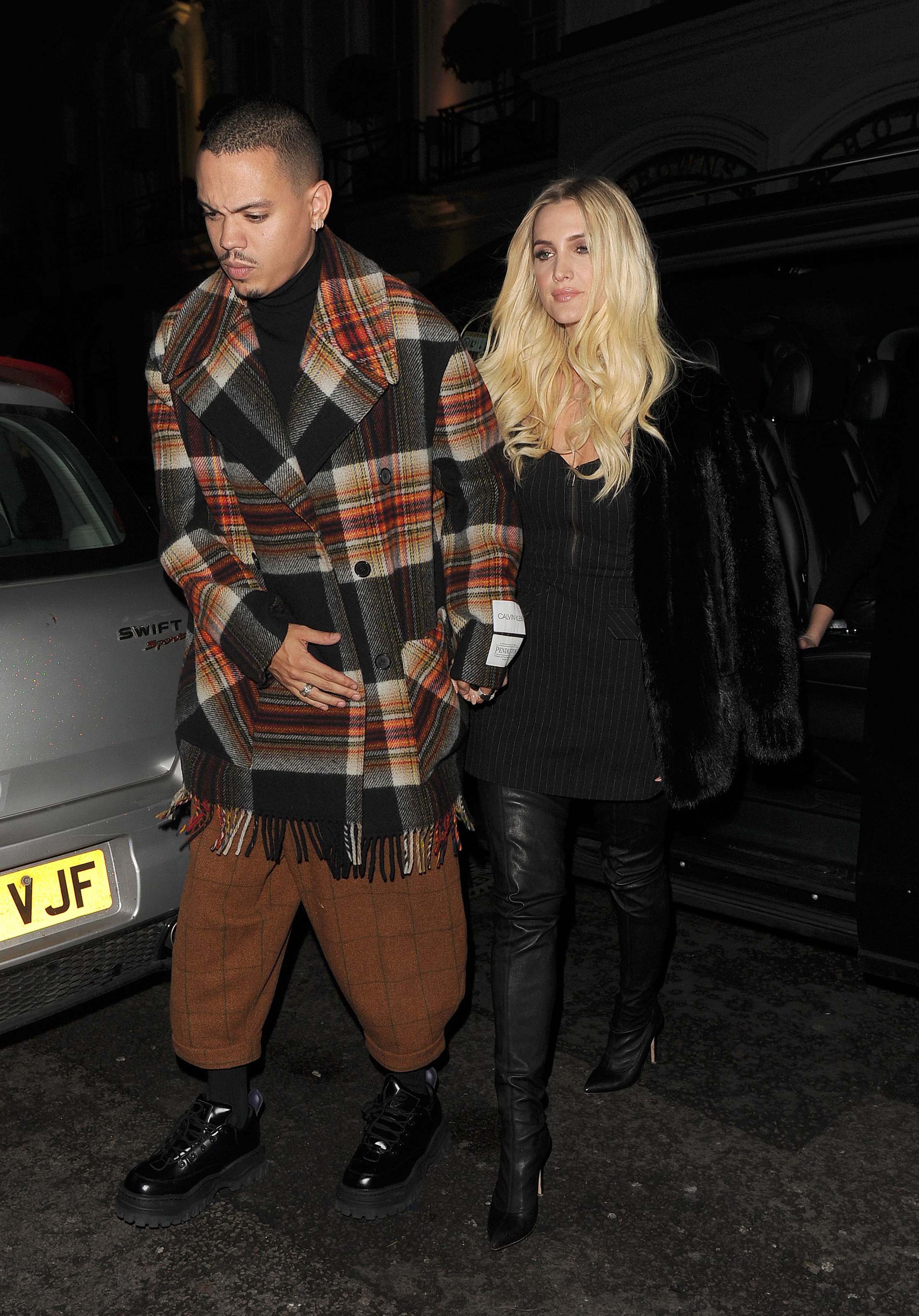 Ashlee Simpson out and about in London