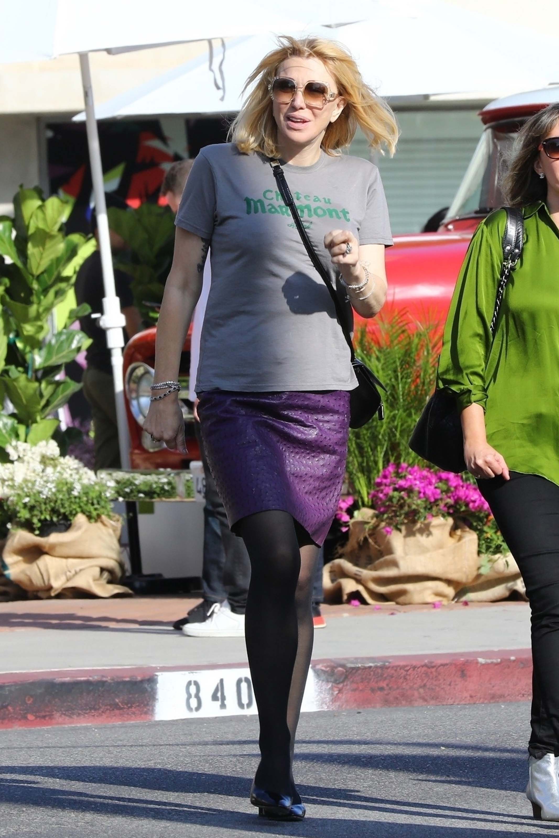 Courtney Love enjoys some retail therapy ahead of the weekend