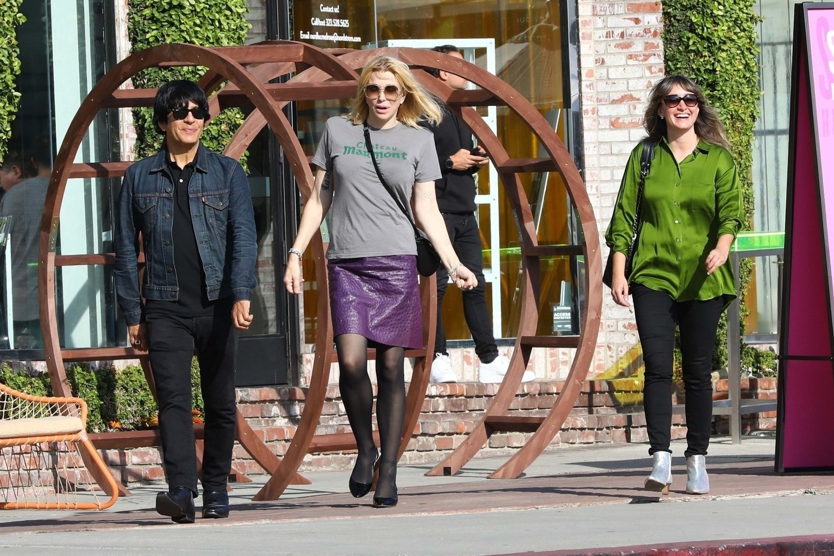 Courtney Love enjoys some retail therapy ahead of the weekend