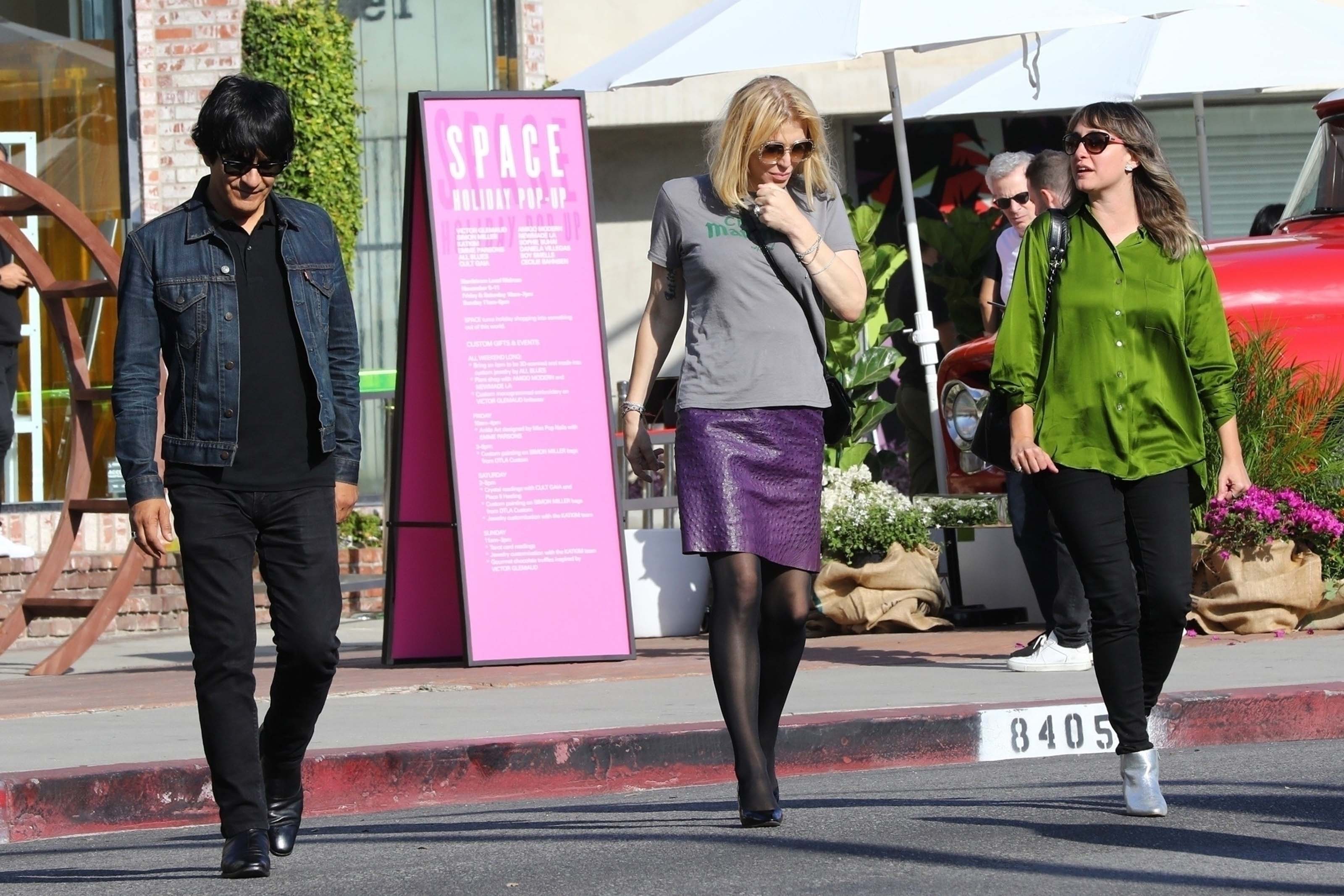 Courtney Love enjoys some retail therapy ahead of the weekend