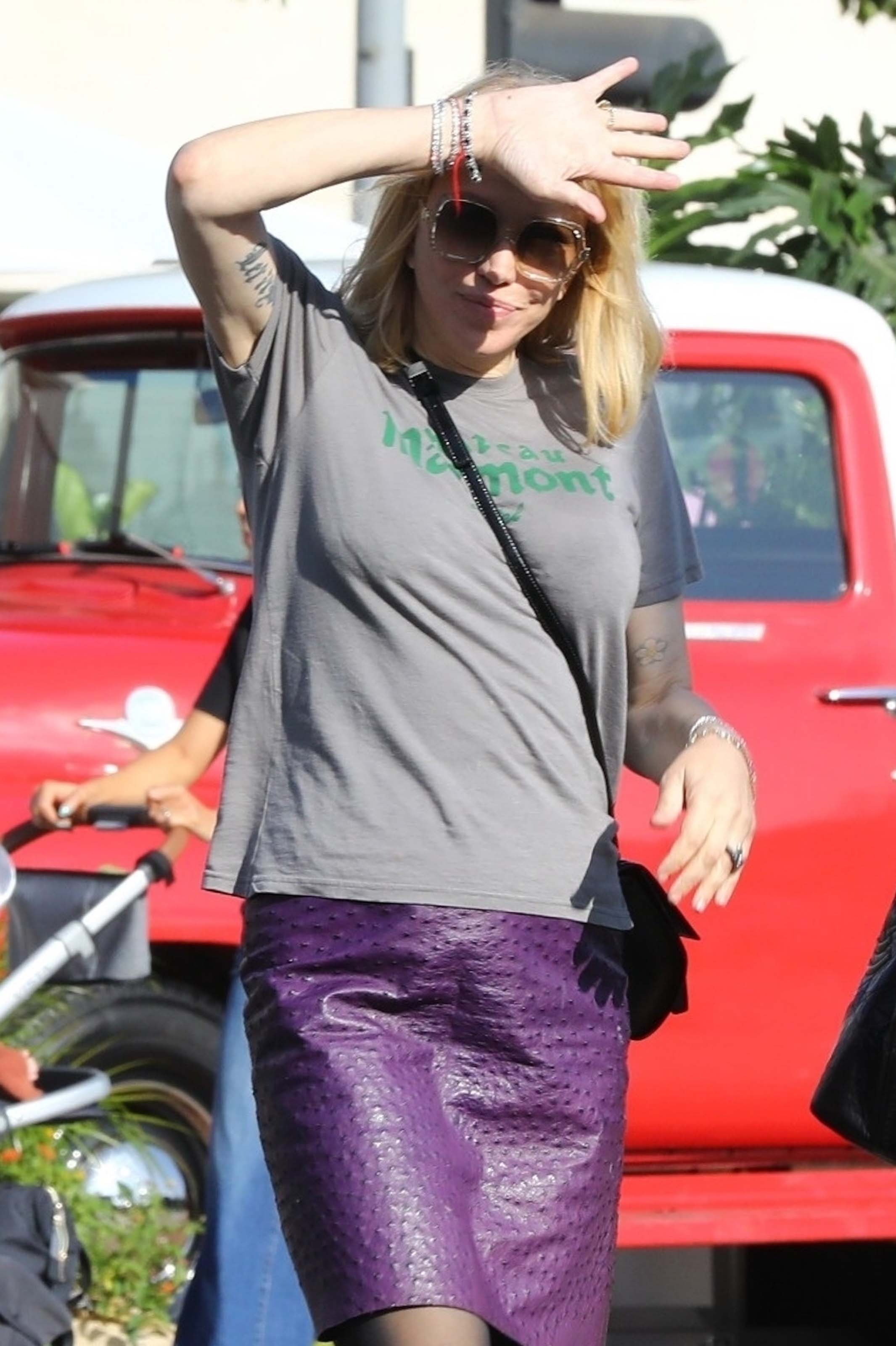 Courtney Love enjoys some retail therapy ahead of the weekend