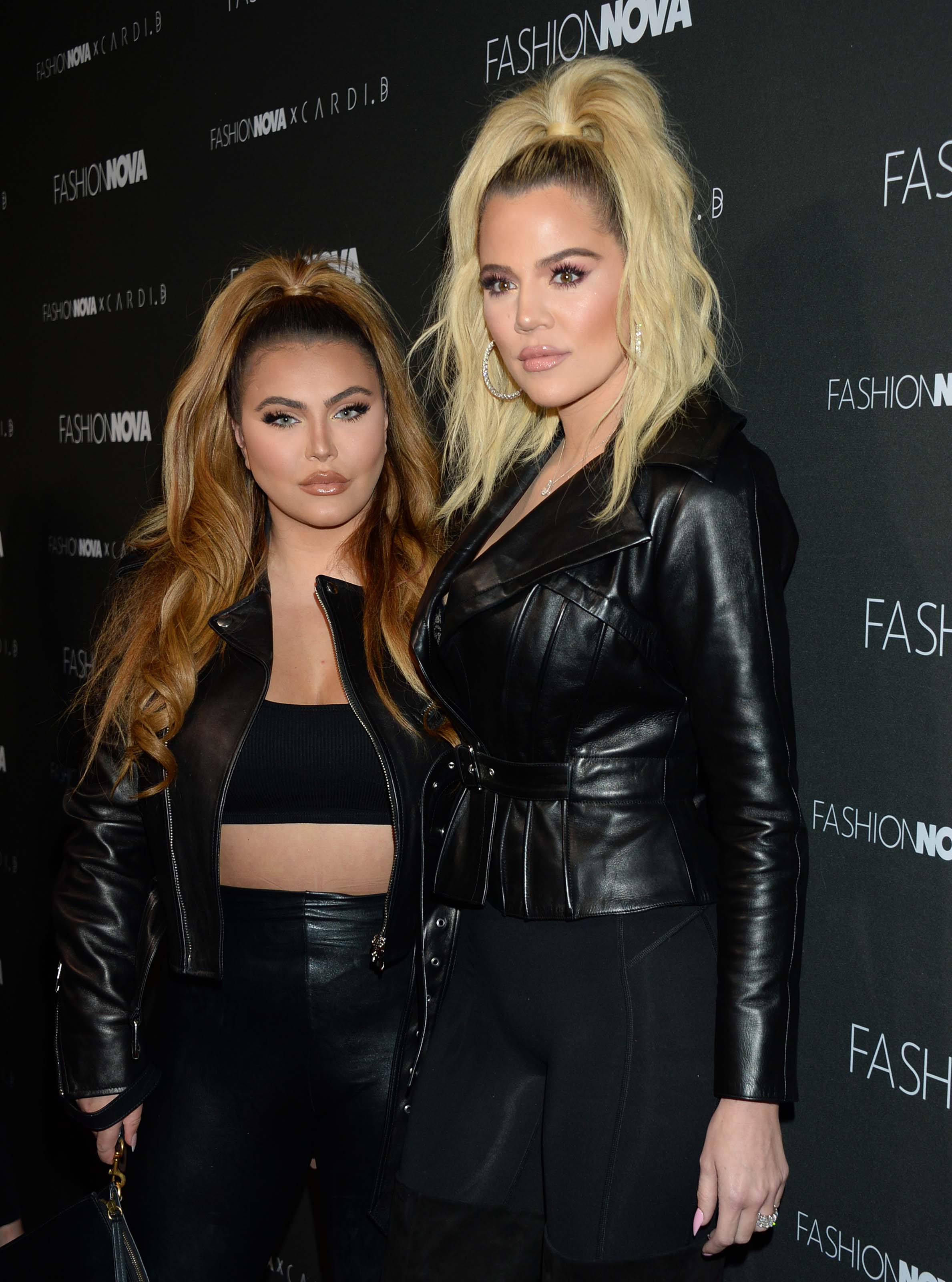 Khloe Kardashian & Hrush Achemyan attend Fashion Nova x Cardi B Launch Event