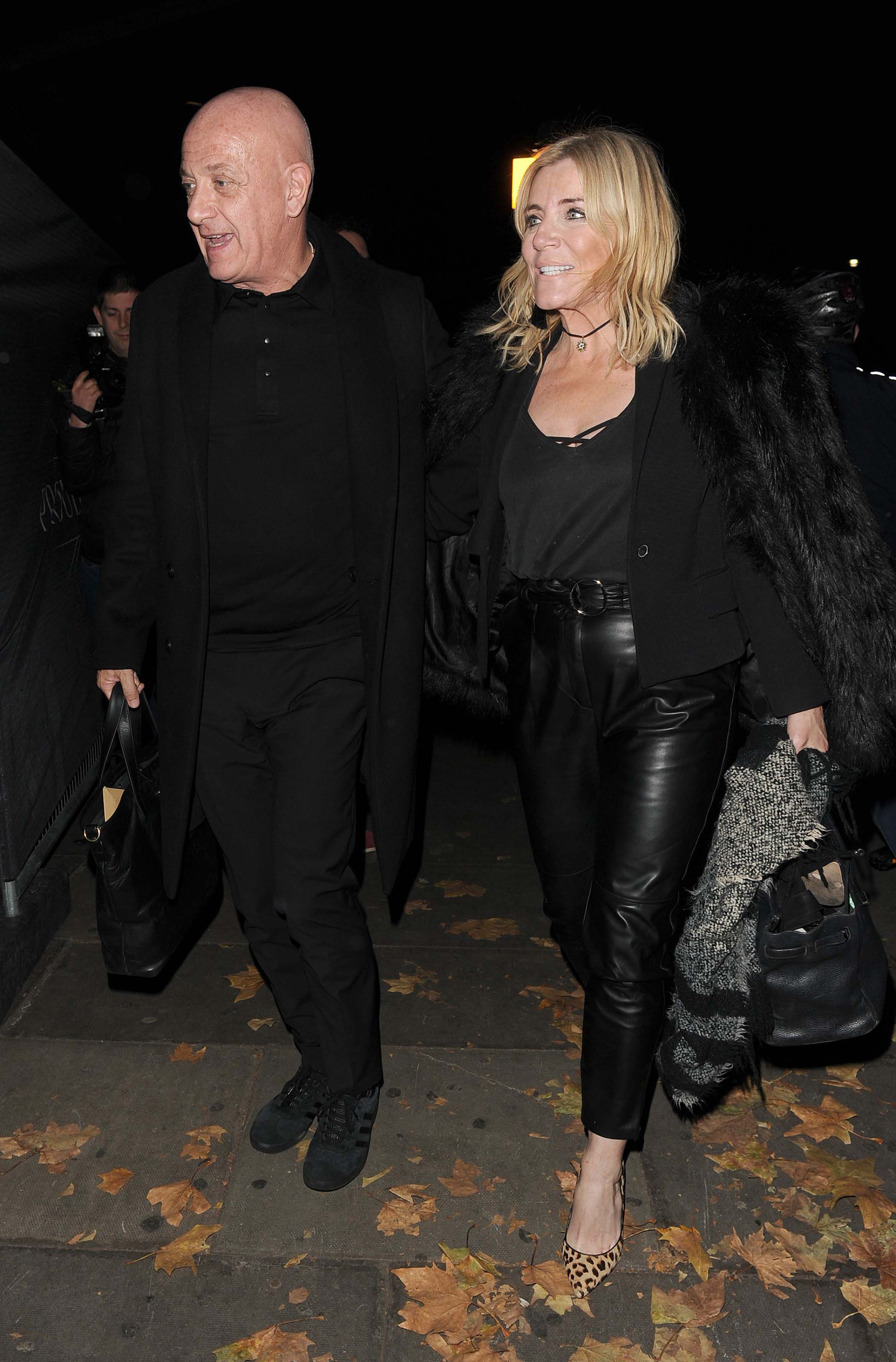 Michelle Collins arrives at Phil Turner 50th Birthday Party