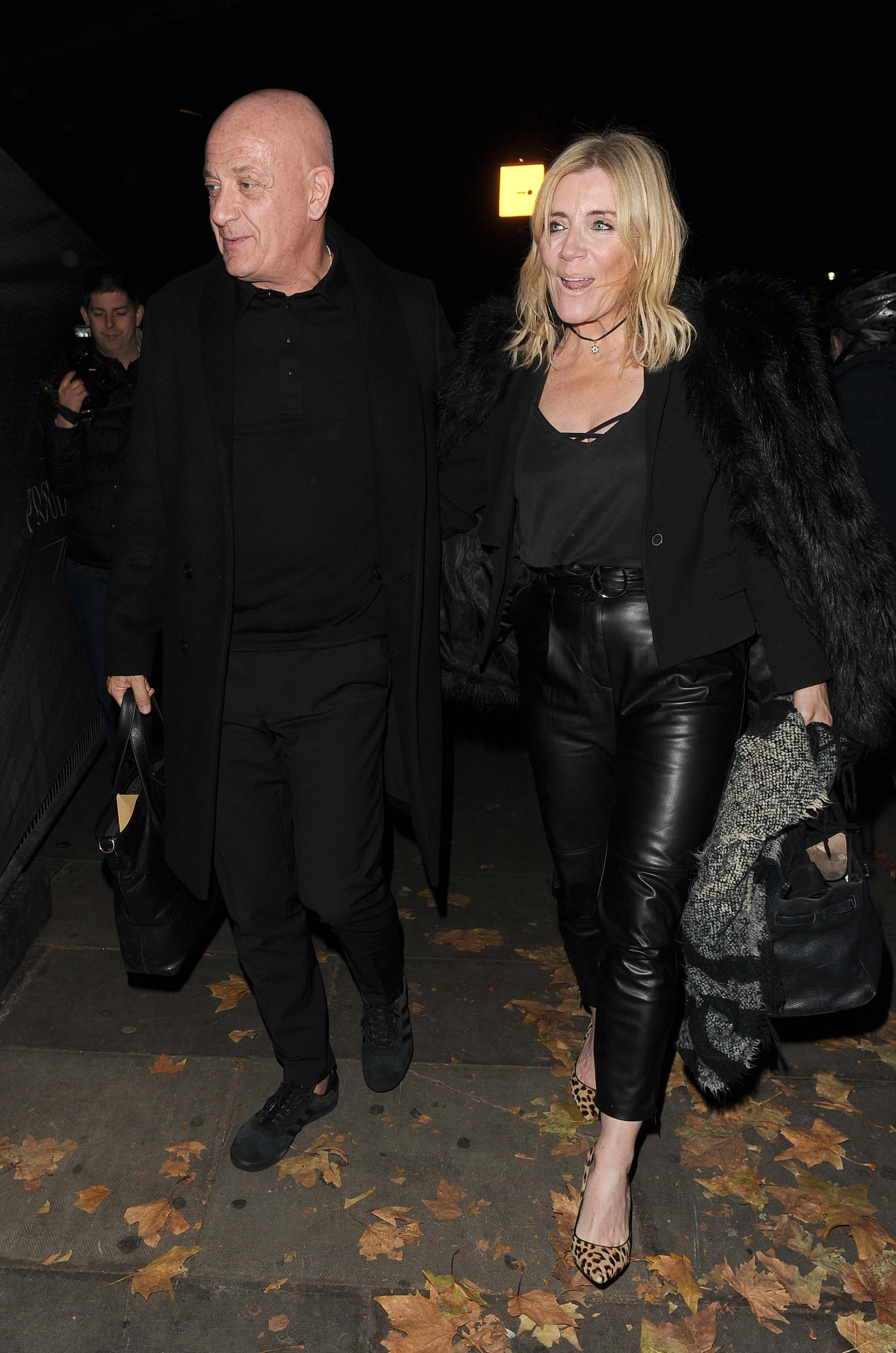 Michelle Collins arrives at Phil Turner 50th Birthday Party