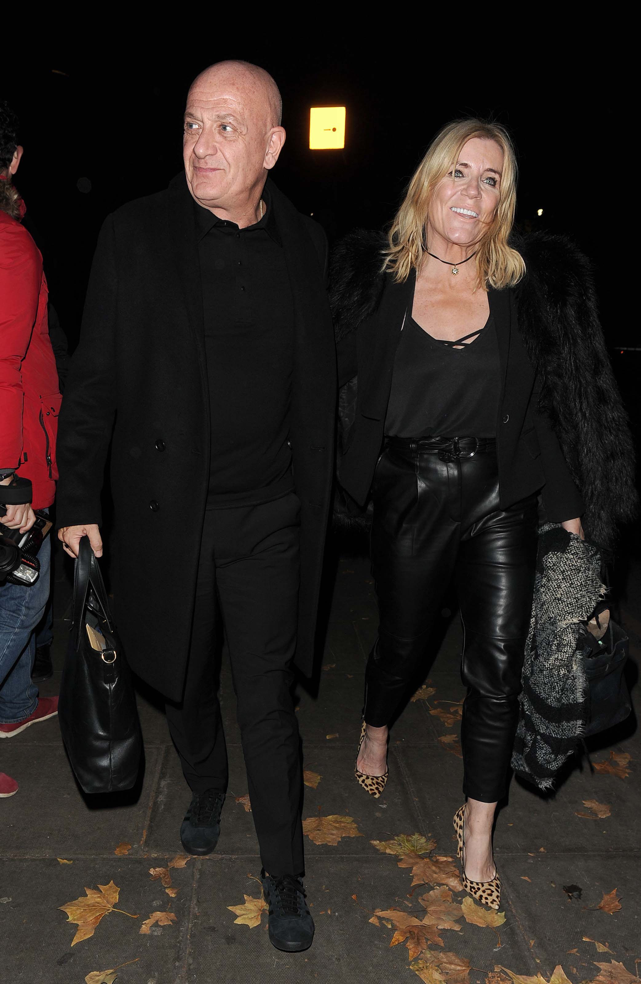 Michelle Collins arrives at Phil Turner 50th Birthday Party